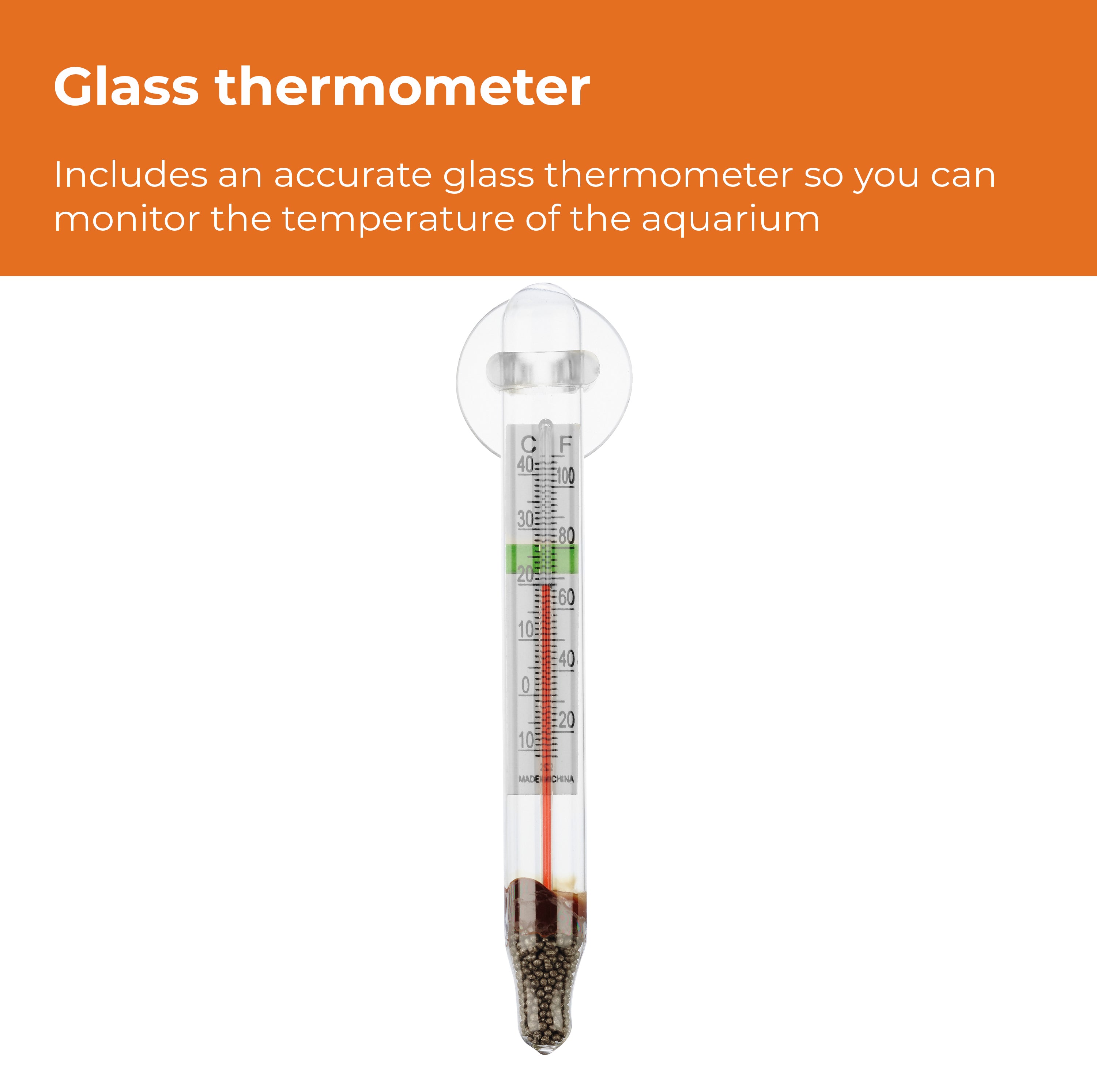 biOrb Aquarium Heater Pack - Glass thermometer