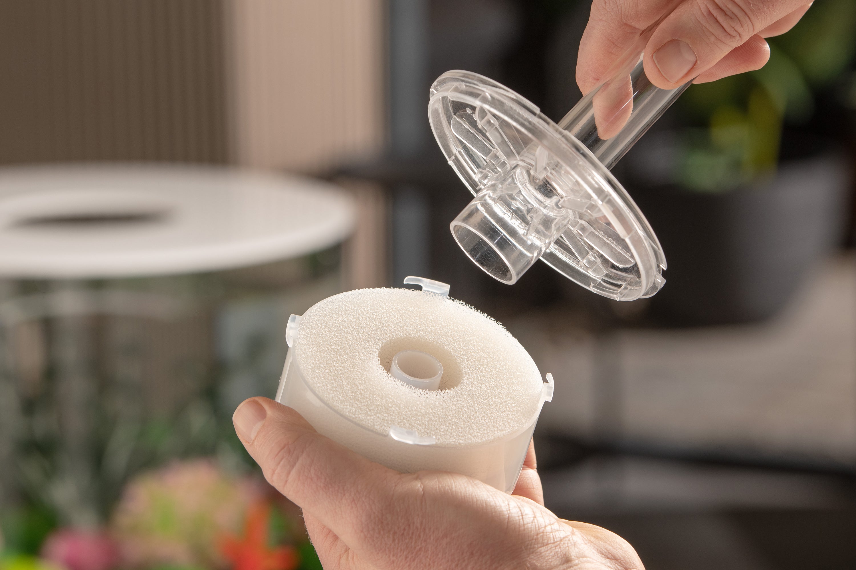 Service Kit attaches to the base of the bubble tube