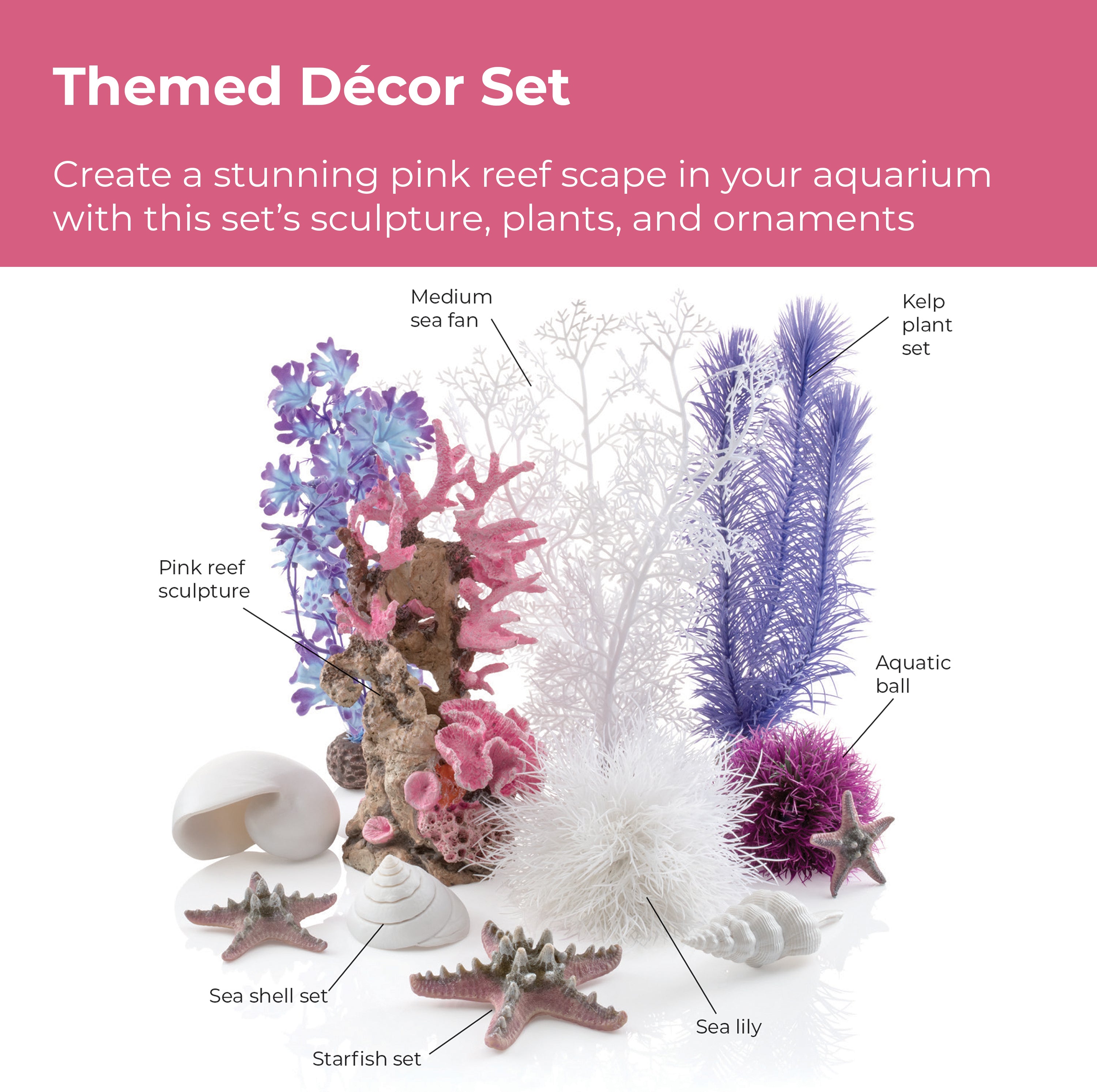 Pink Ocean Décor Set - Themed Decor Set