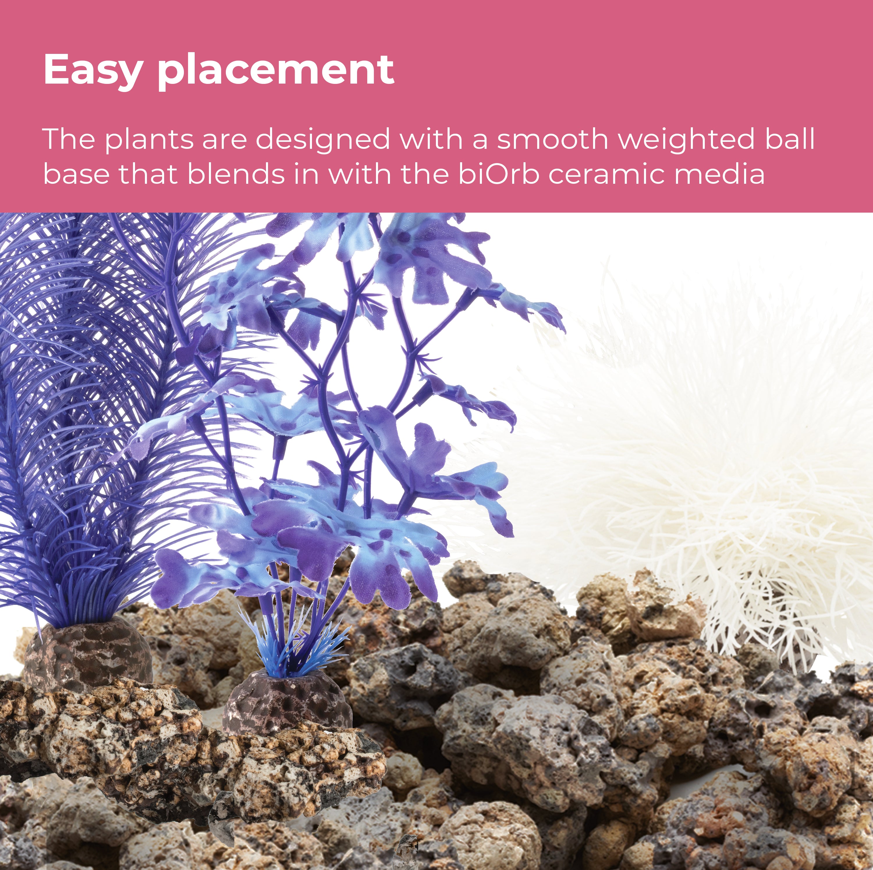 Pink Ocean Décor Set - Easy placement