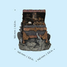 Treasure Chest Sculpture - Dimensions