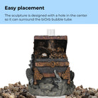 Treasure Chest Sculpture - Easy placement