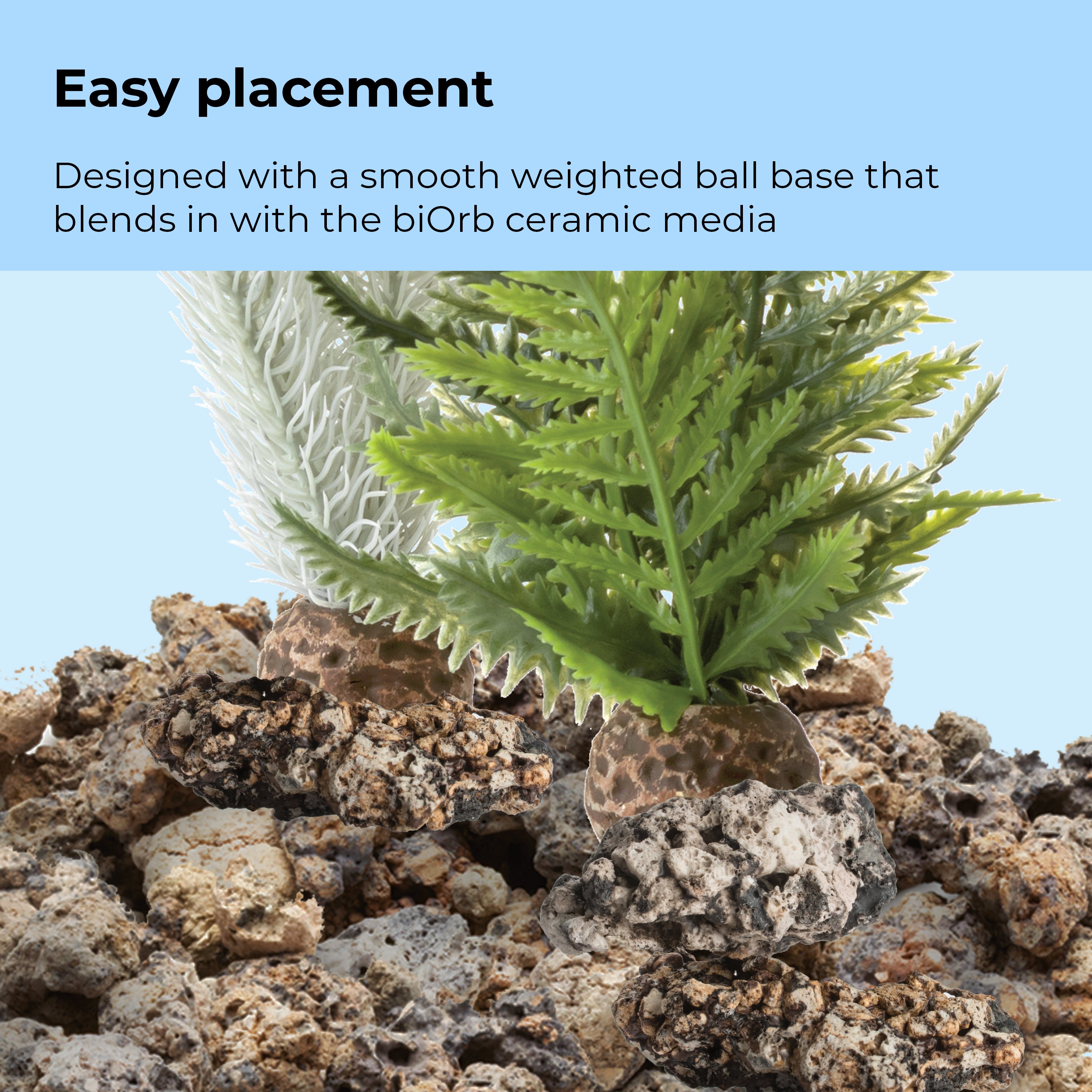Thistle Fern Plant Set, small grey/green - easy placement