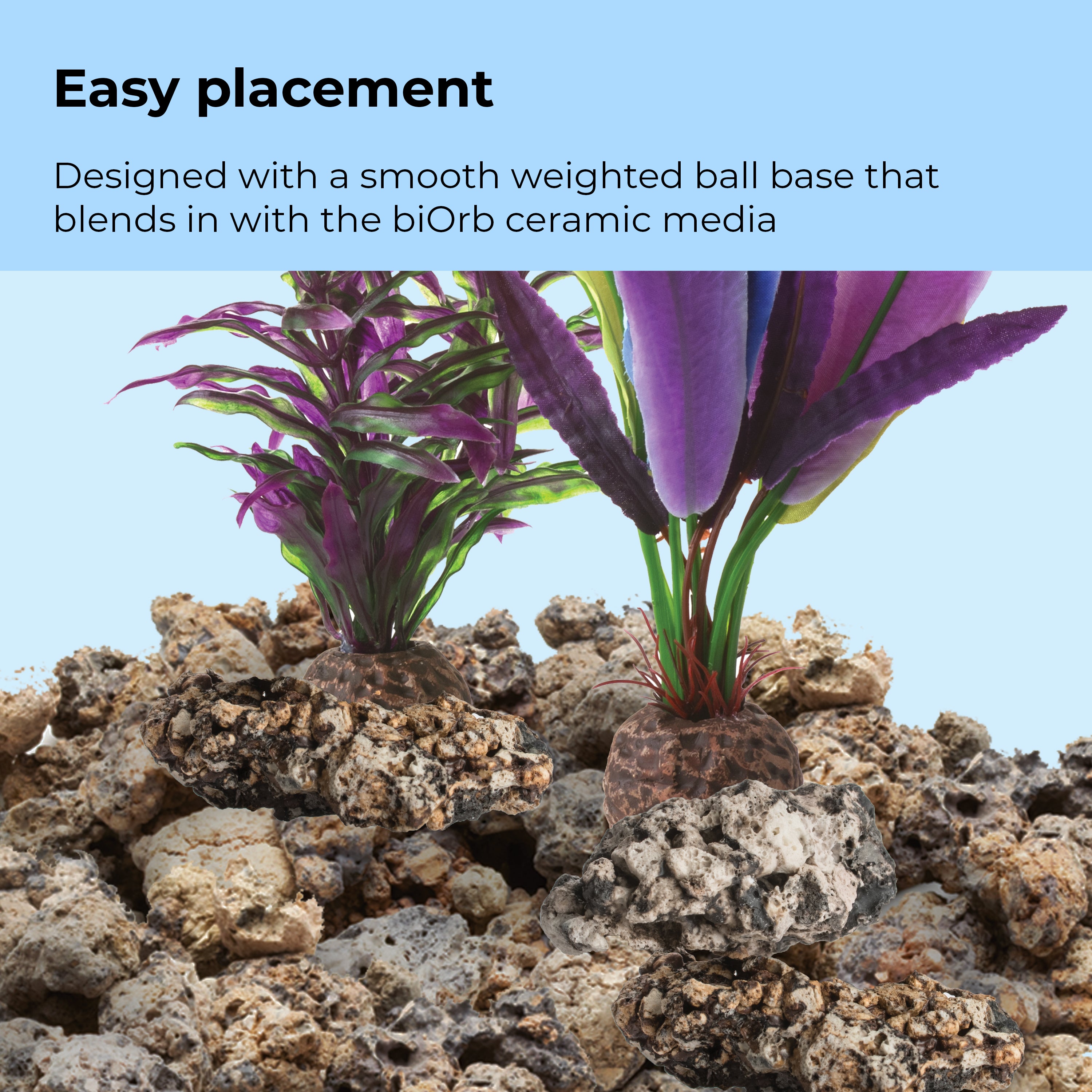 Parrot Feather Plant Set, small - Easy placement