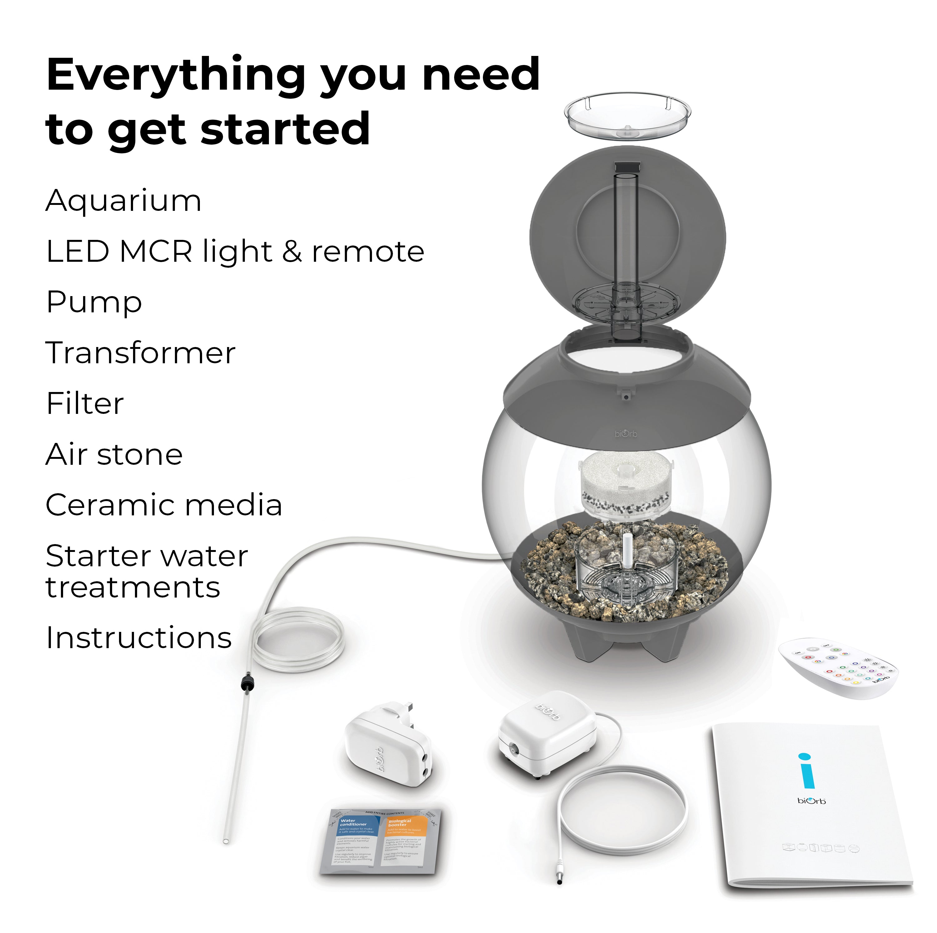 Everything you need to get started HALO 15 Aquarium with MCR Light - 4 gallon