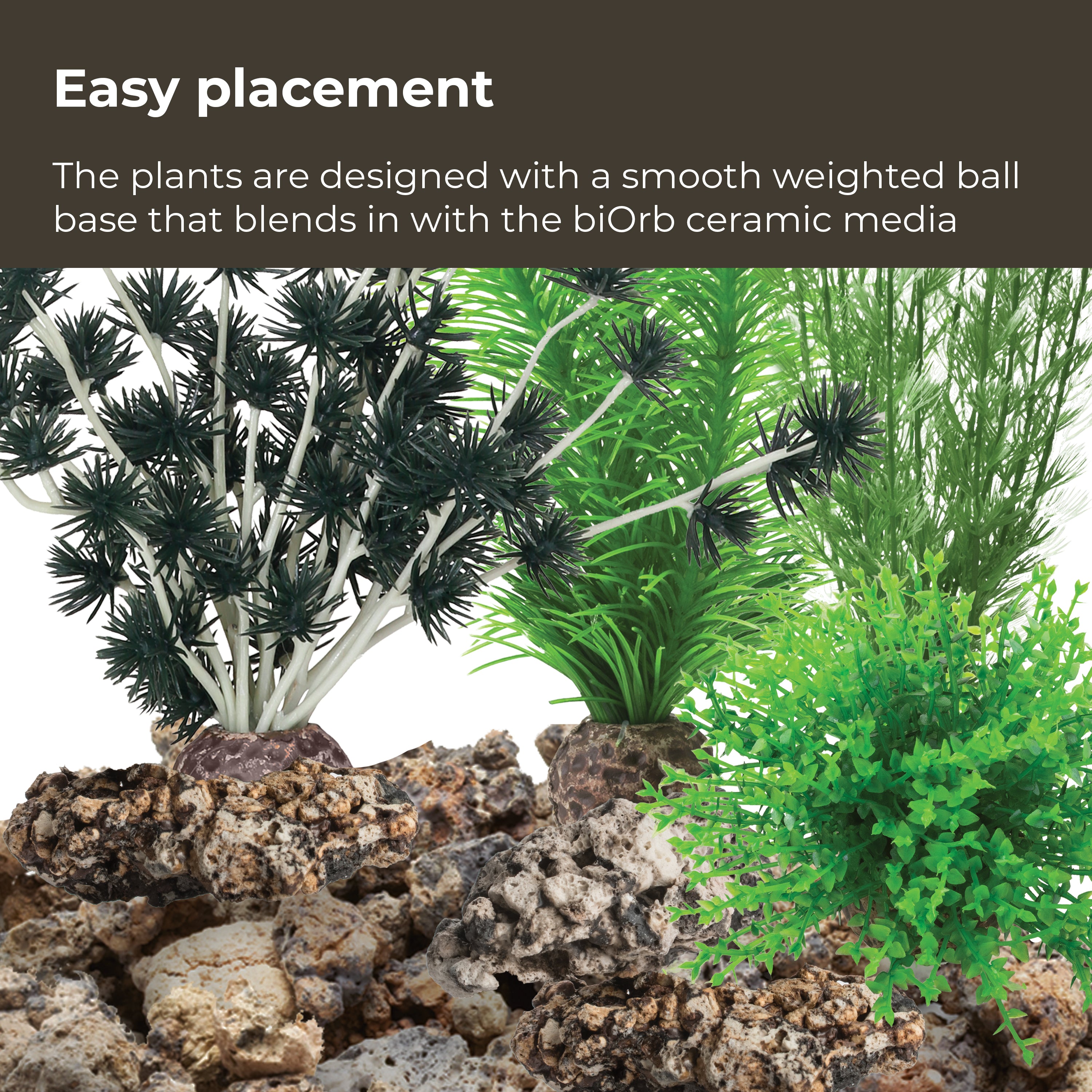 Volcanic Décor Set easy placement of plants