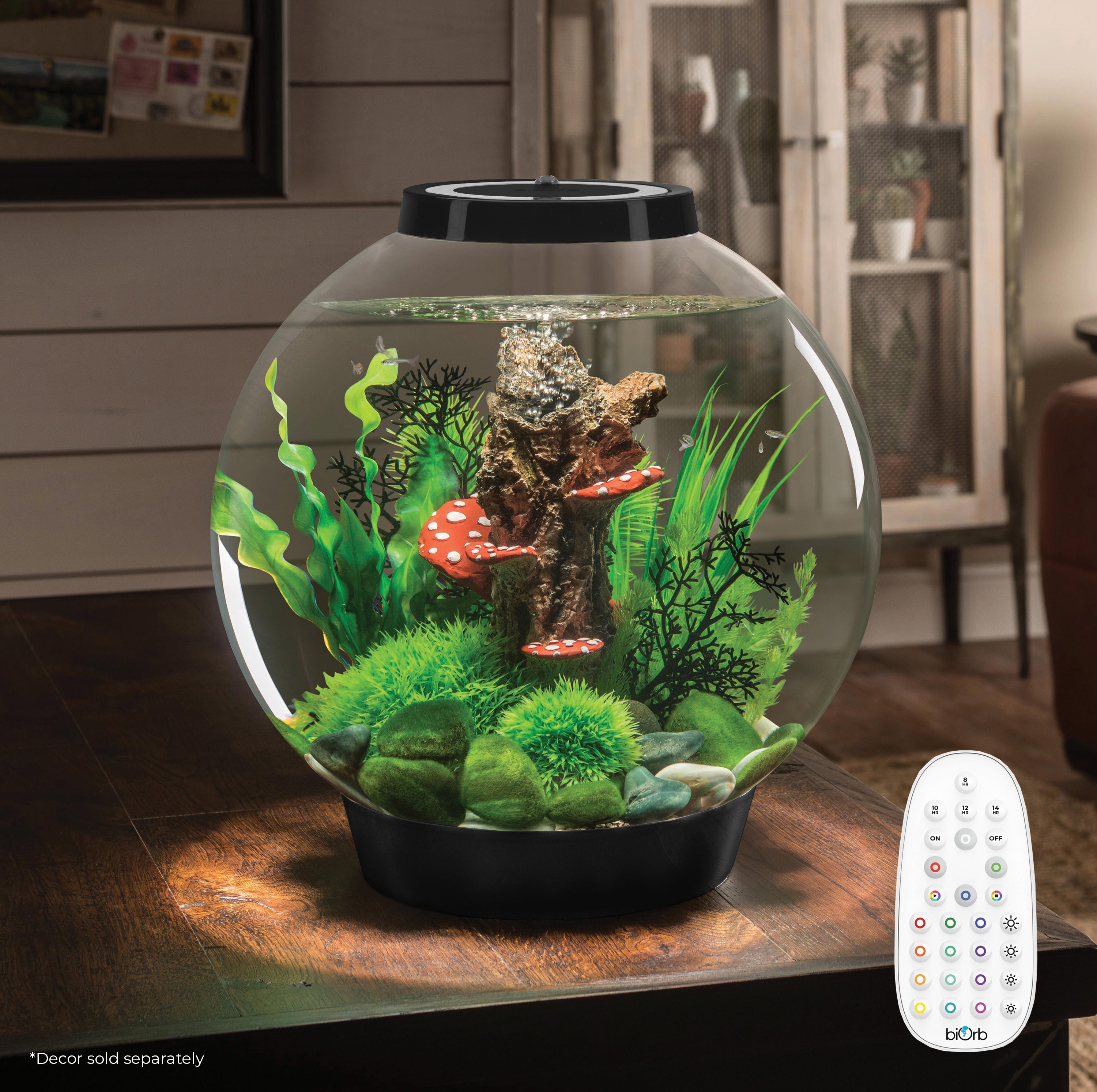 Get inspiration for your aquarium with CLASSIC 30 Aquarium with MCR Light - 8 gallon available in black