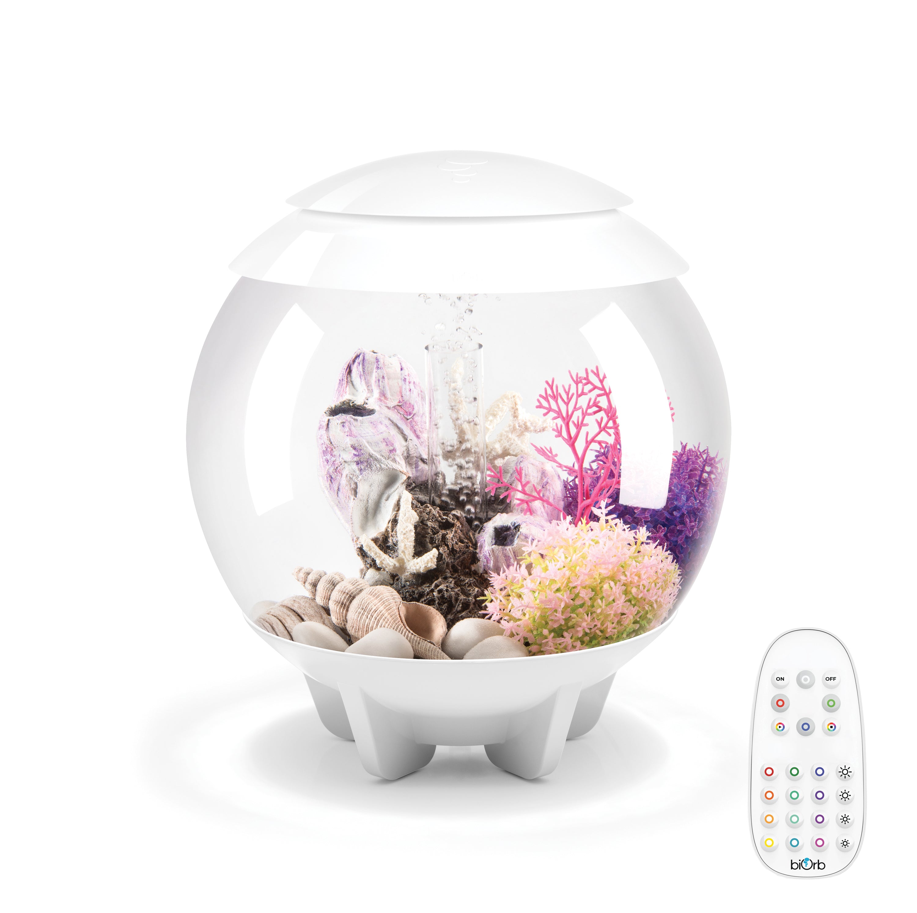 HALO 15 Aquarium with MCR Light - 4 gallon available in white