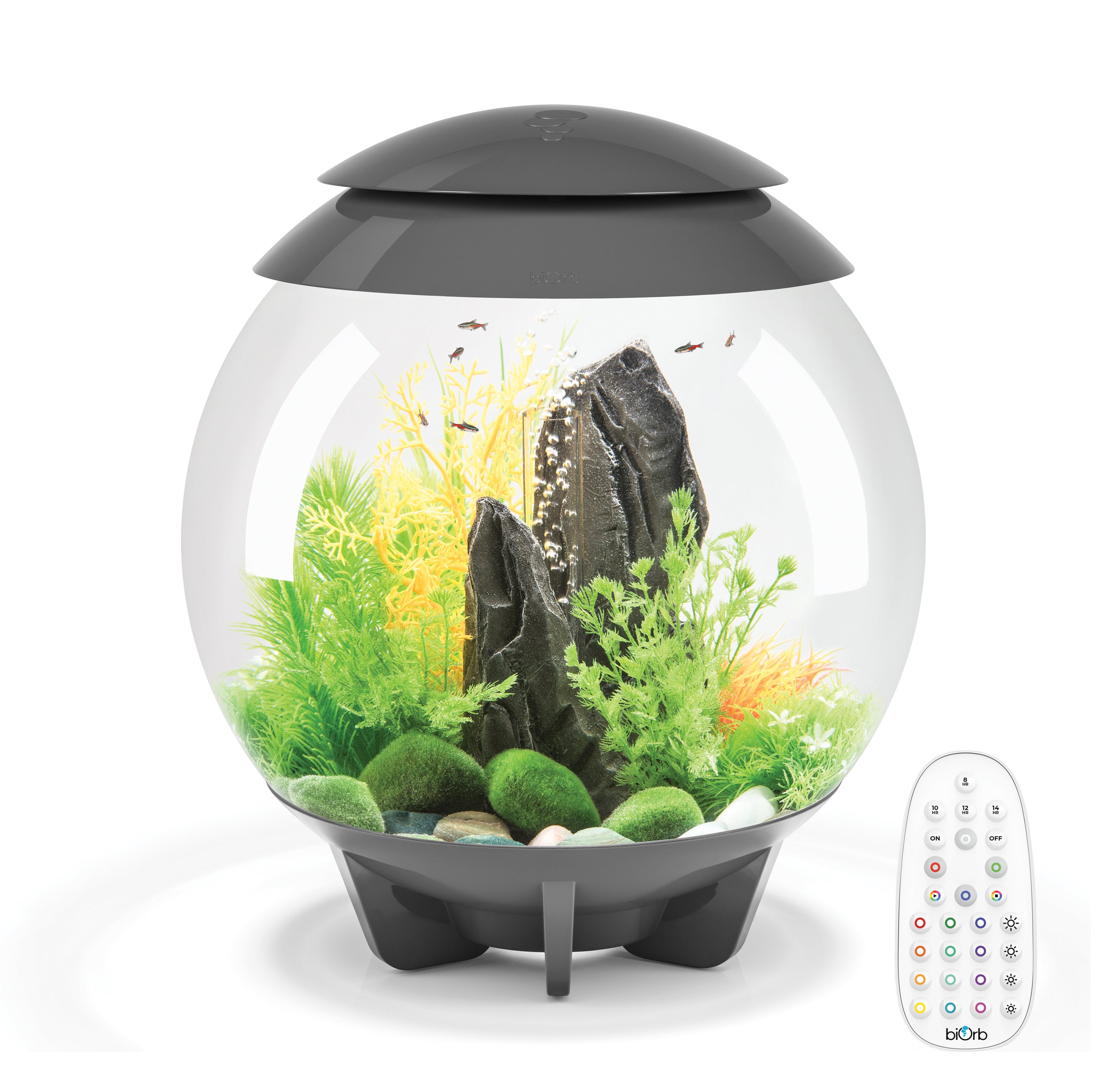 HALO 30 Aquarium with MCR Light - 8 gallon available in grey