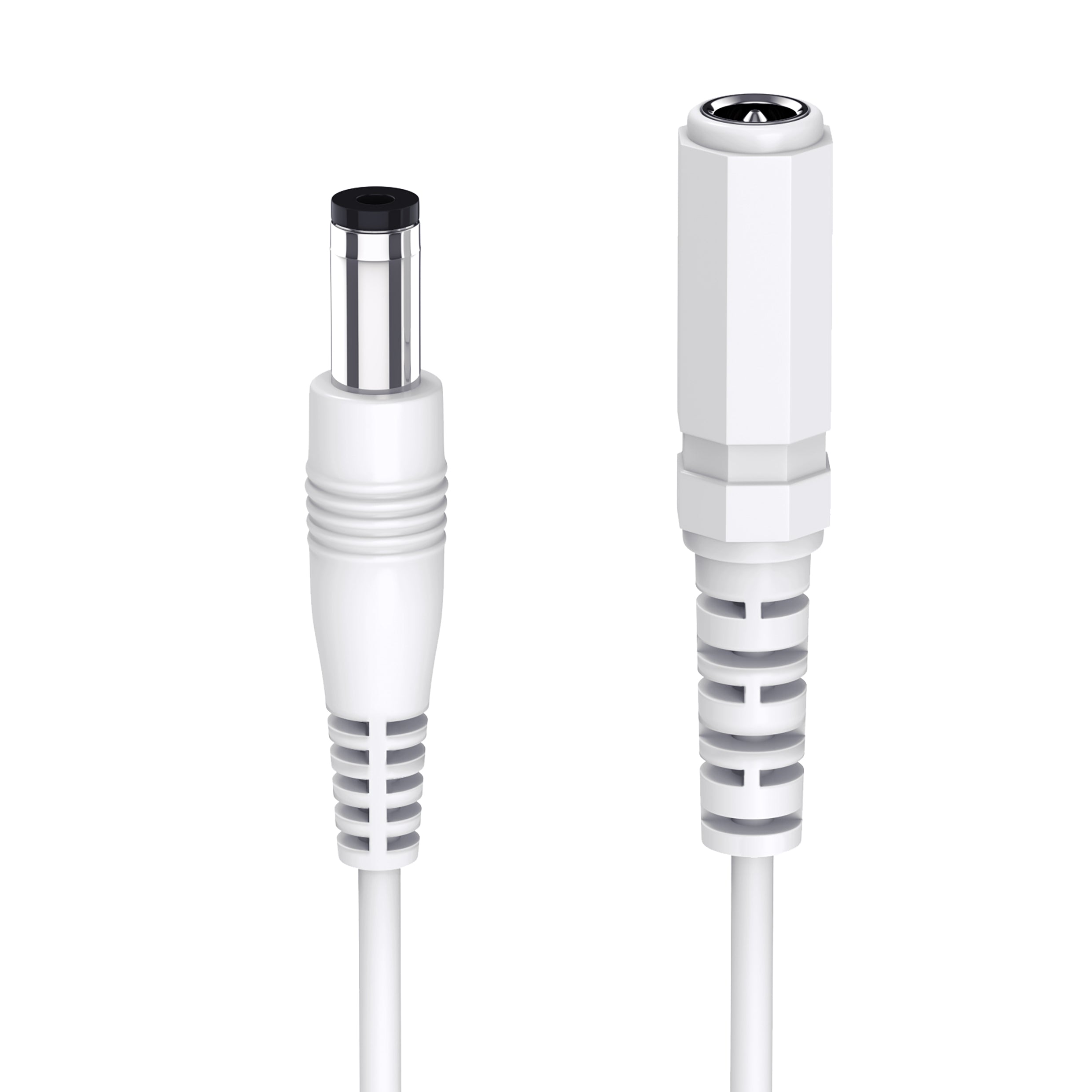 Extension Cable white close up of connections