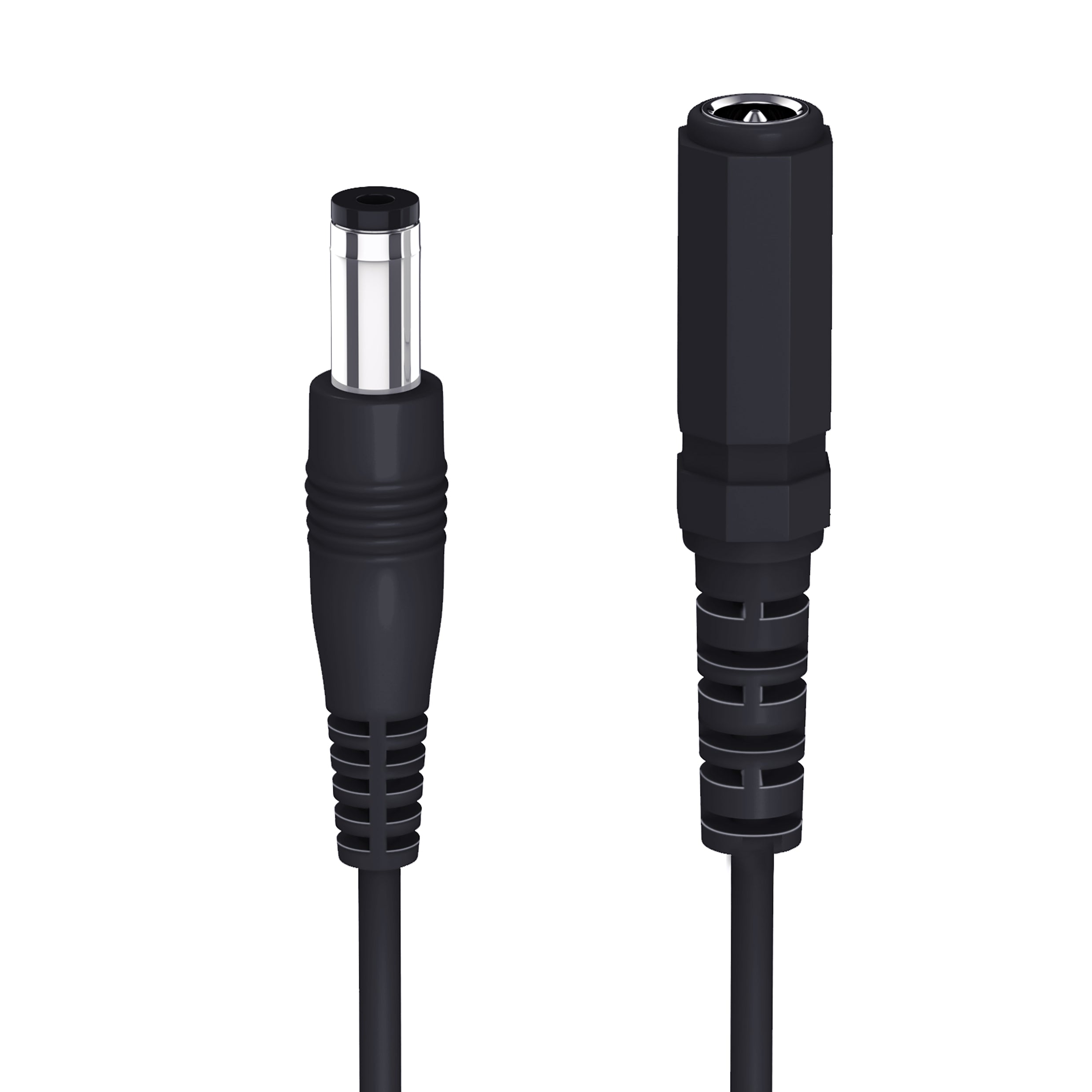 Extension Cable black close up of connections