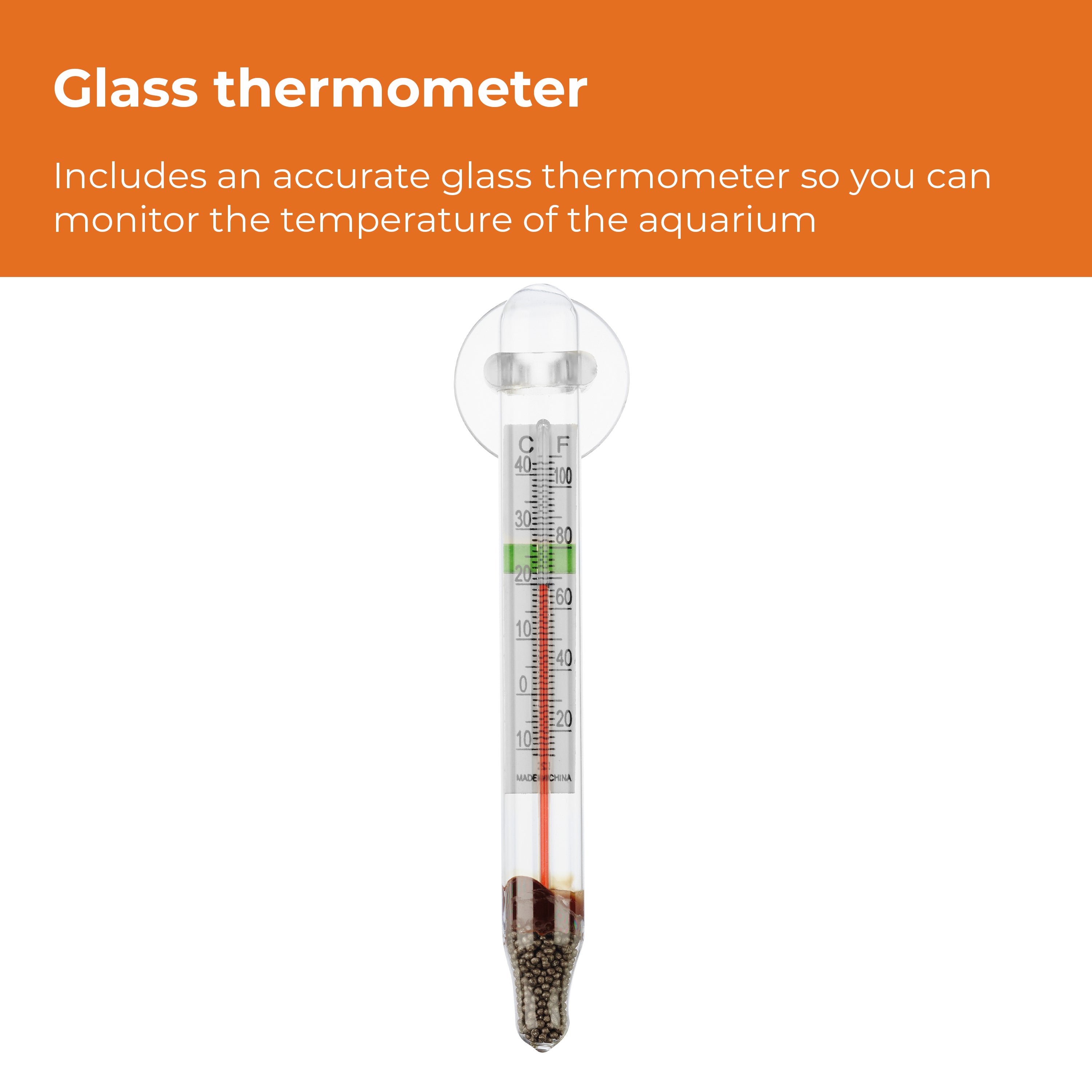 biOrb Aquarium Heater Pack - Glass thermometer