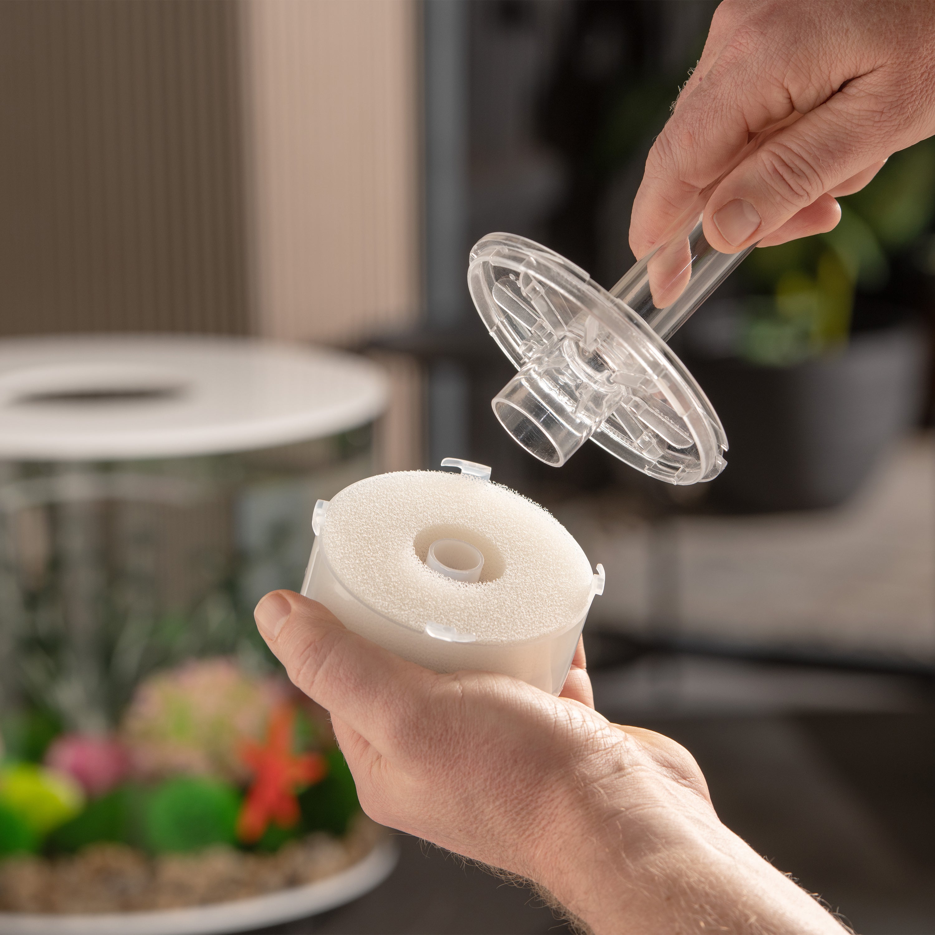 Service Kit attaches to the base of the bubble tube