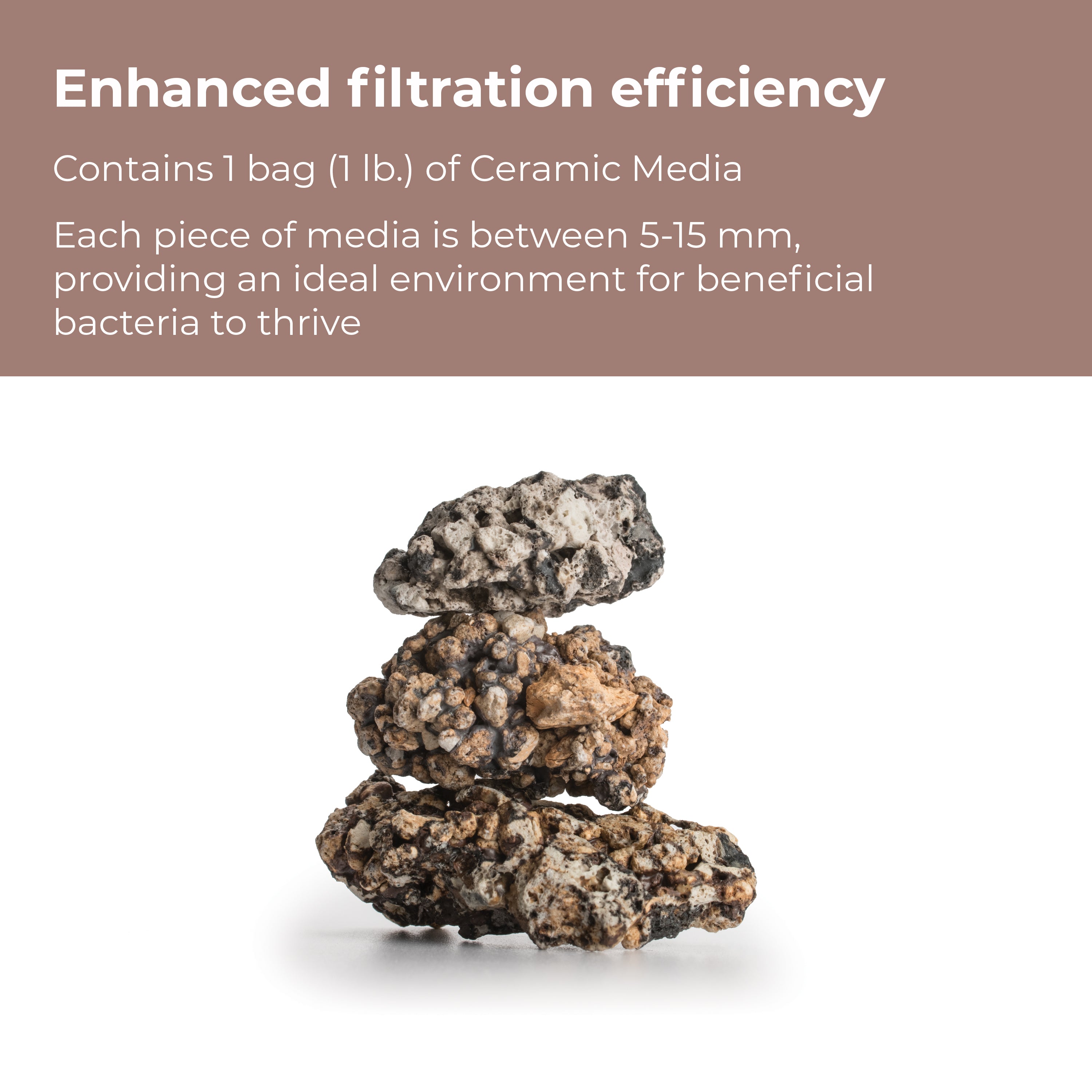 biOrb Ceramic Media - Enhanced filtration efficiency