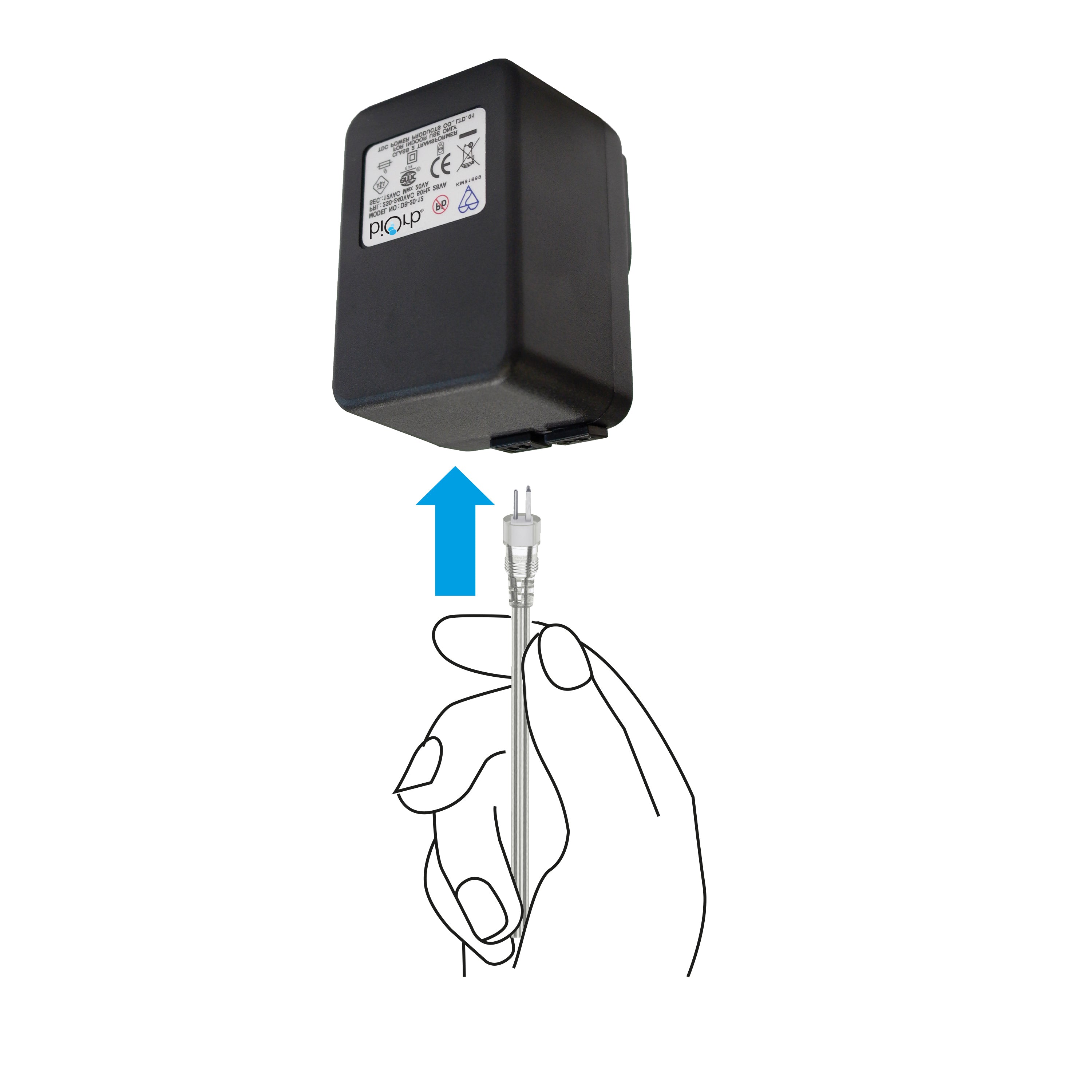 How to connect cord to the 12-Volt AC Transformer 