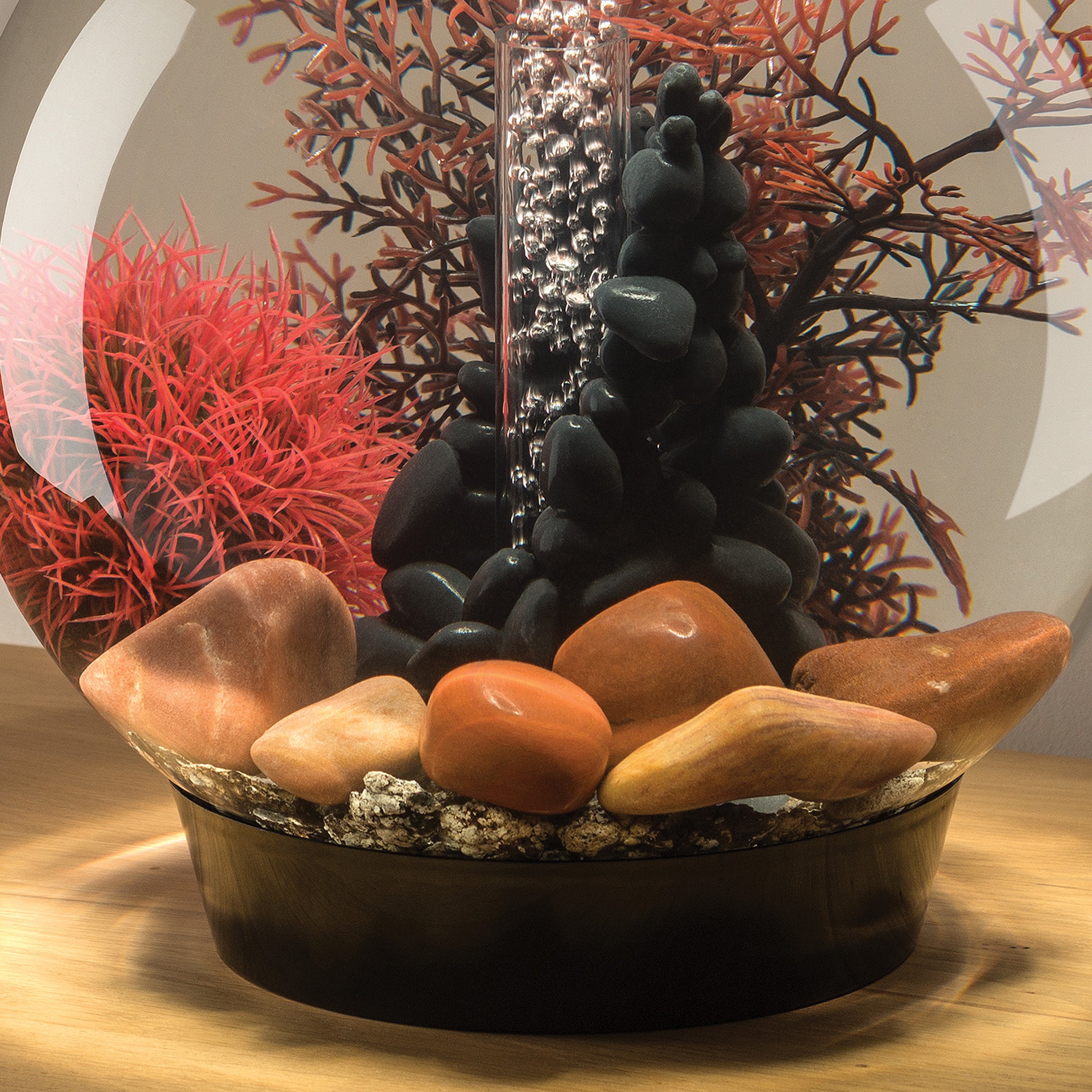 Marble Pebble Set - Red In use