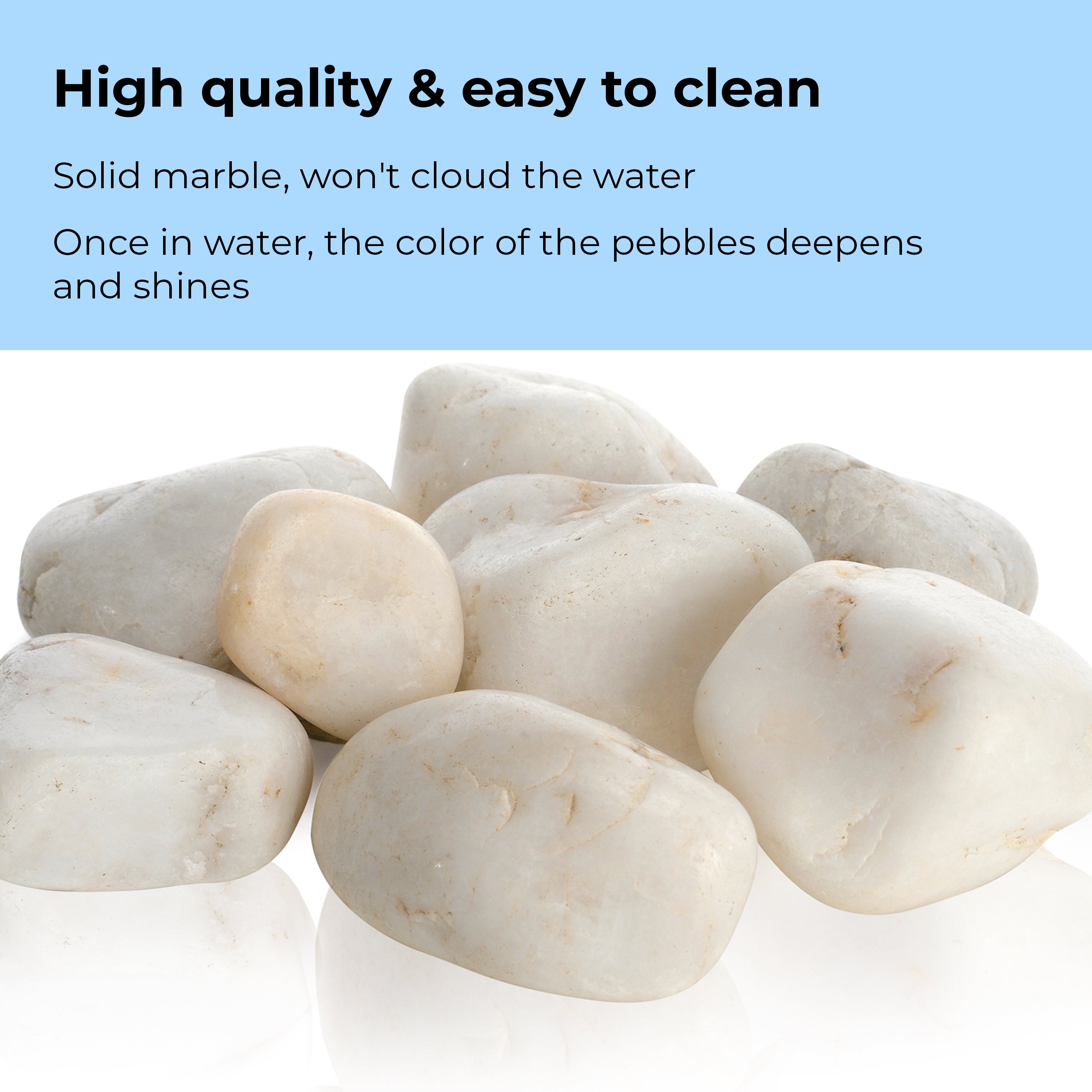 Marble Pebble Set - High quality & easy to clean