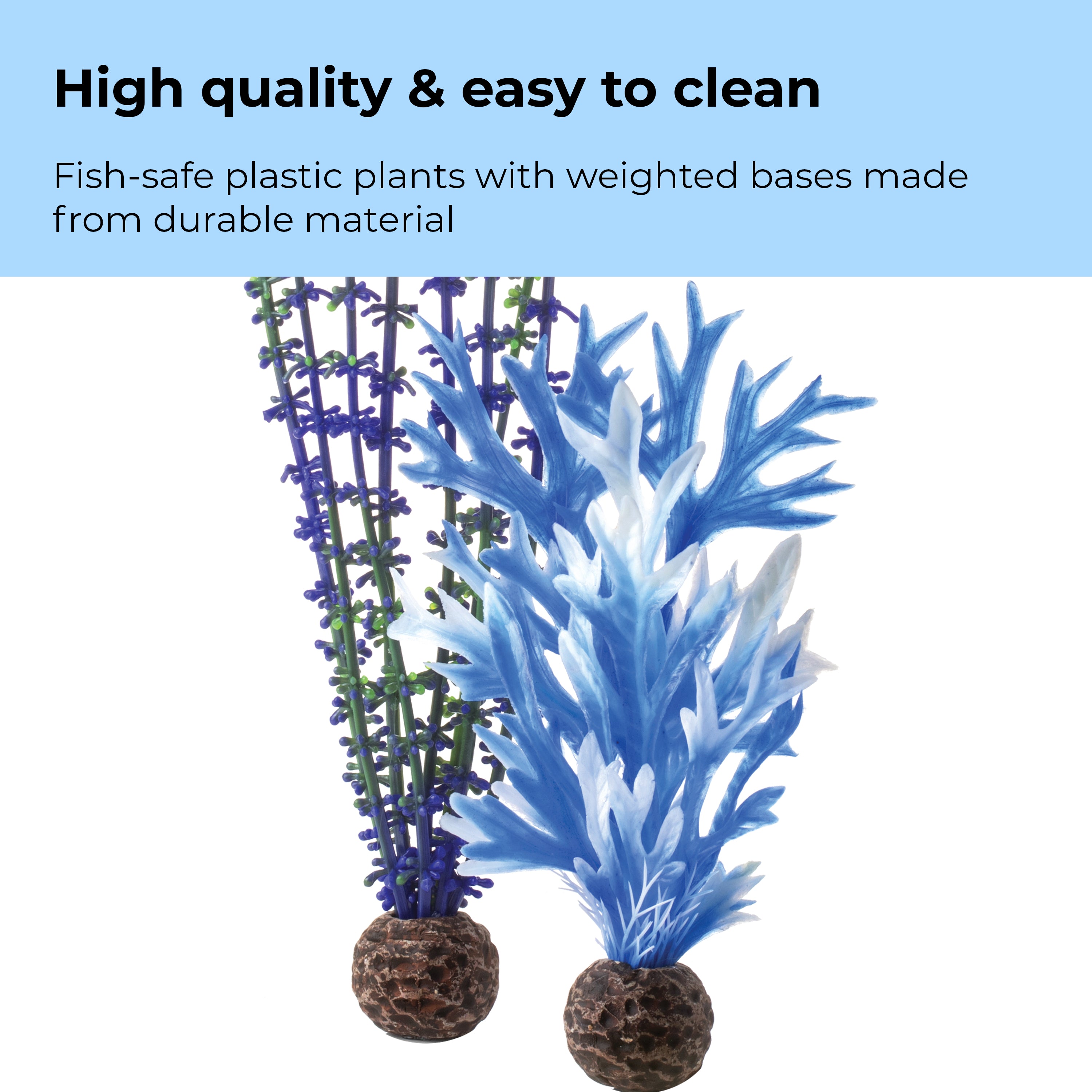 Blue & Purple Plant Set, medium - High quality & easy to clean