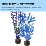 Blue & Purple Plant Set, medium - High quality & easy to clean