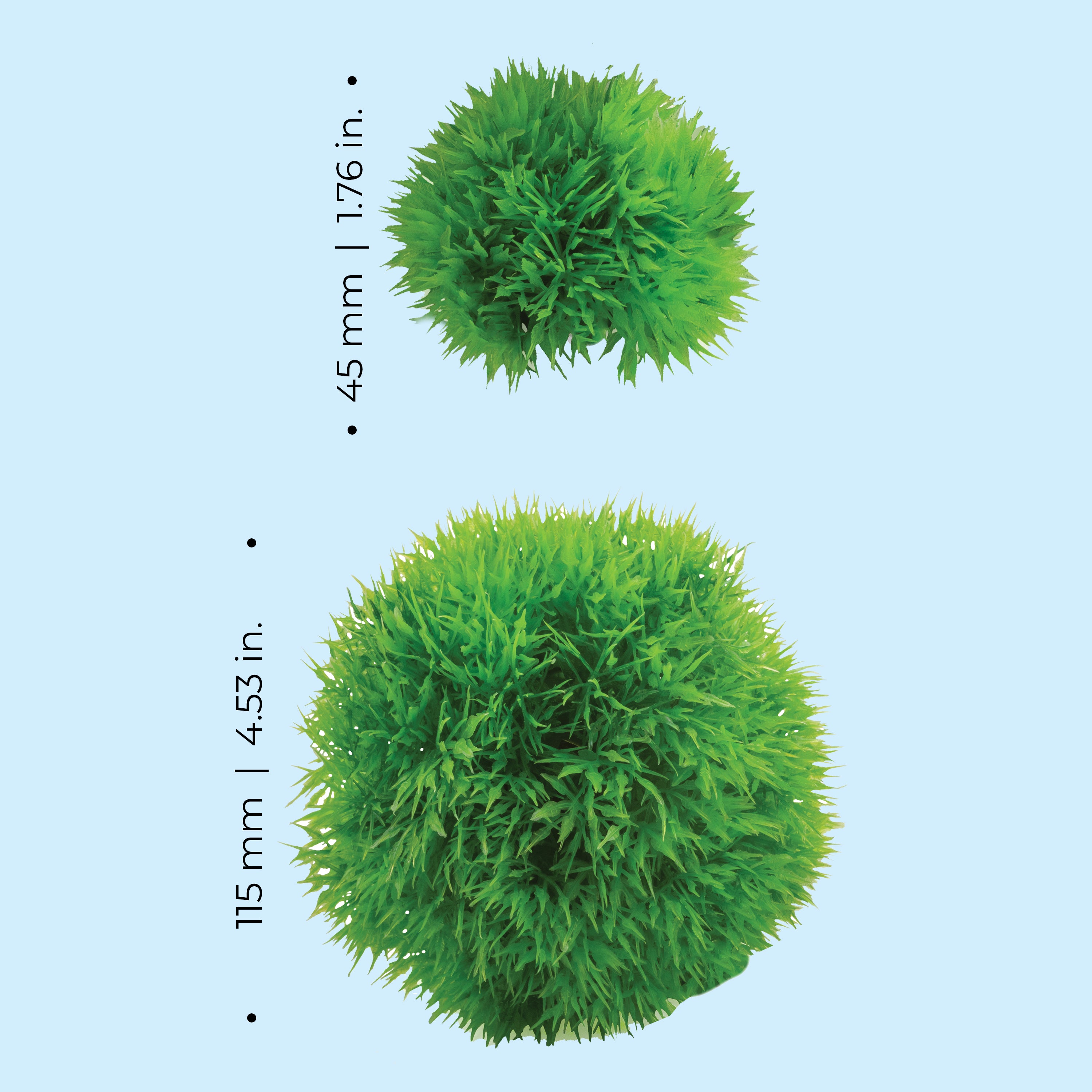 Aquatic Topiary Ball Set - Dimensions