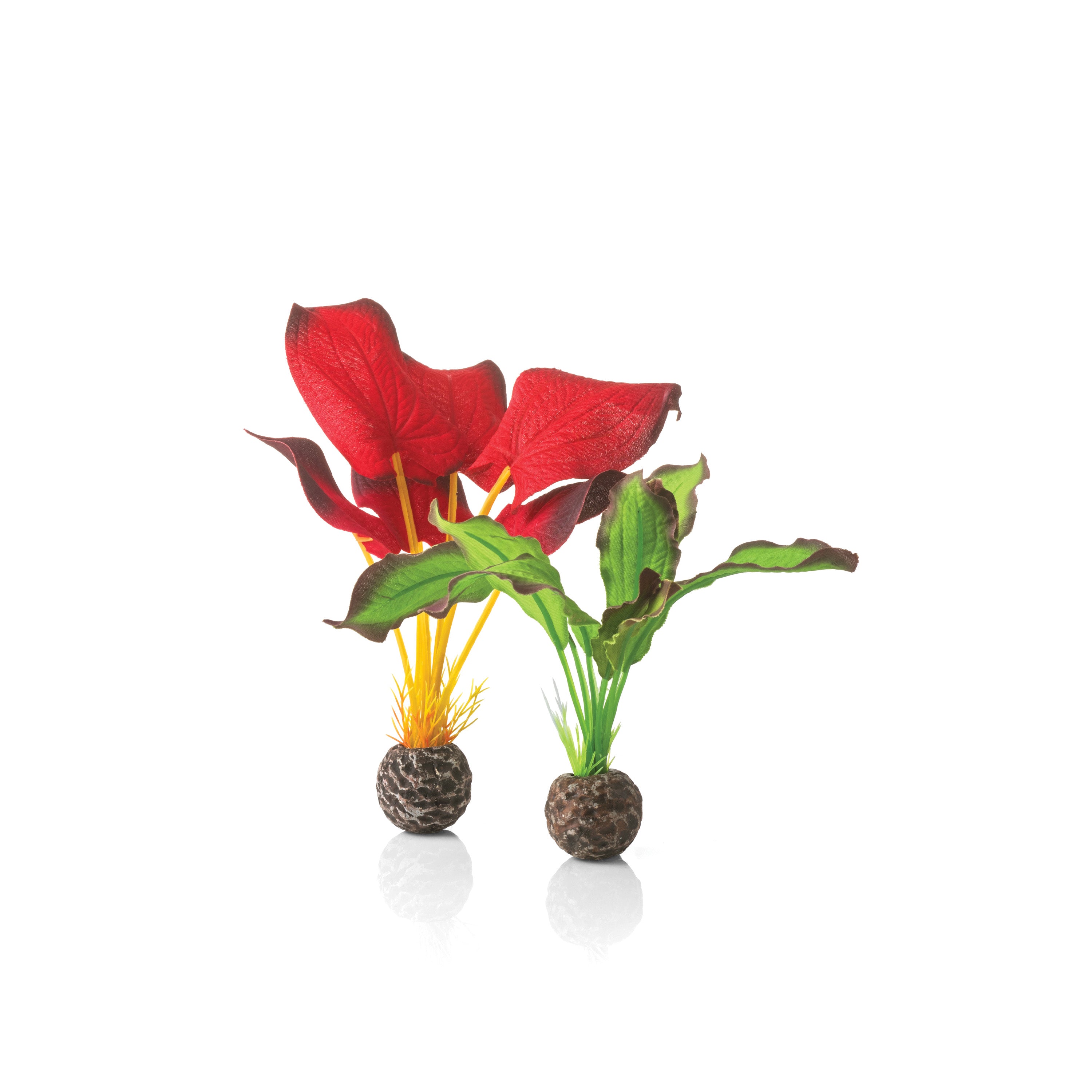 Green & Red Silk Plant Set, small