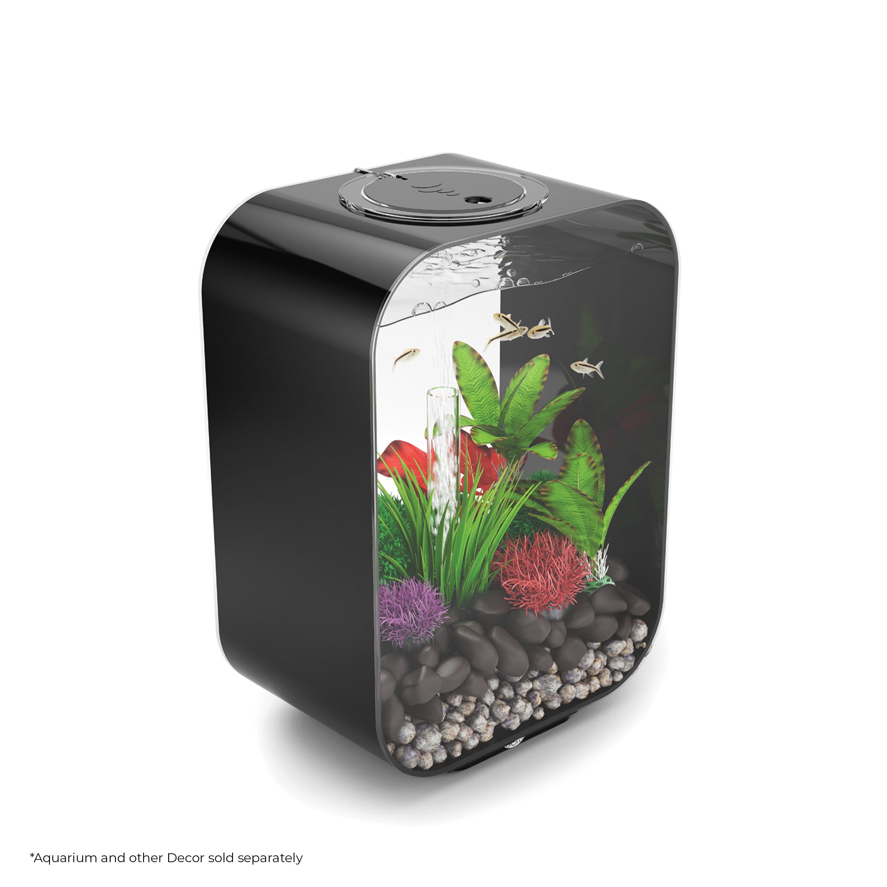 Green & Red Silk Plant Set, small - In use