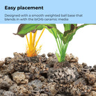 Green & Red Silk Plant Set, small - Easy placement