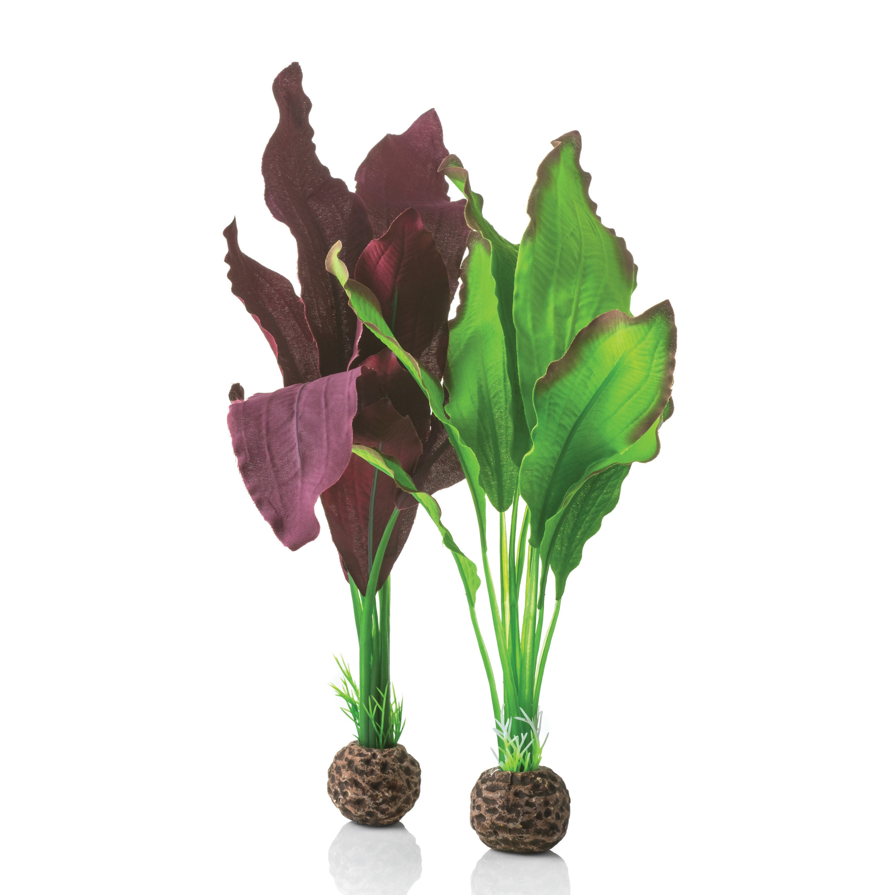 Green & Purple Silk Plant Set, medium
