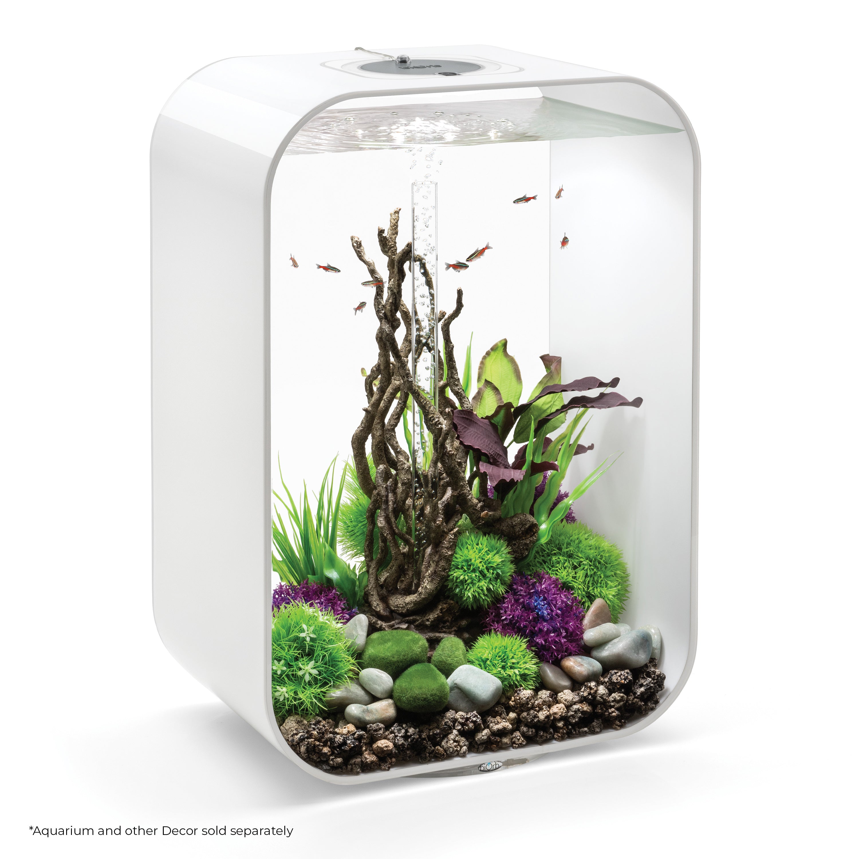 Green & Purple Silk Plant Set, medium - In use