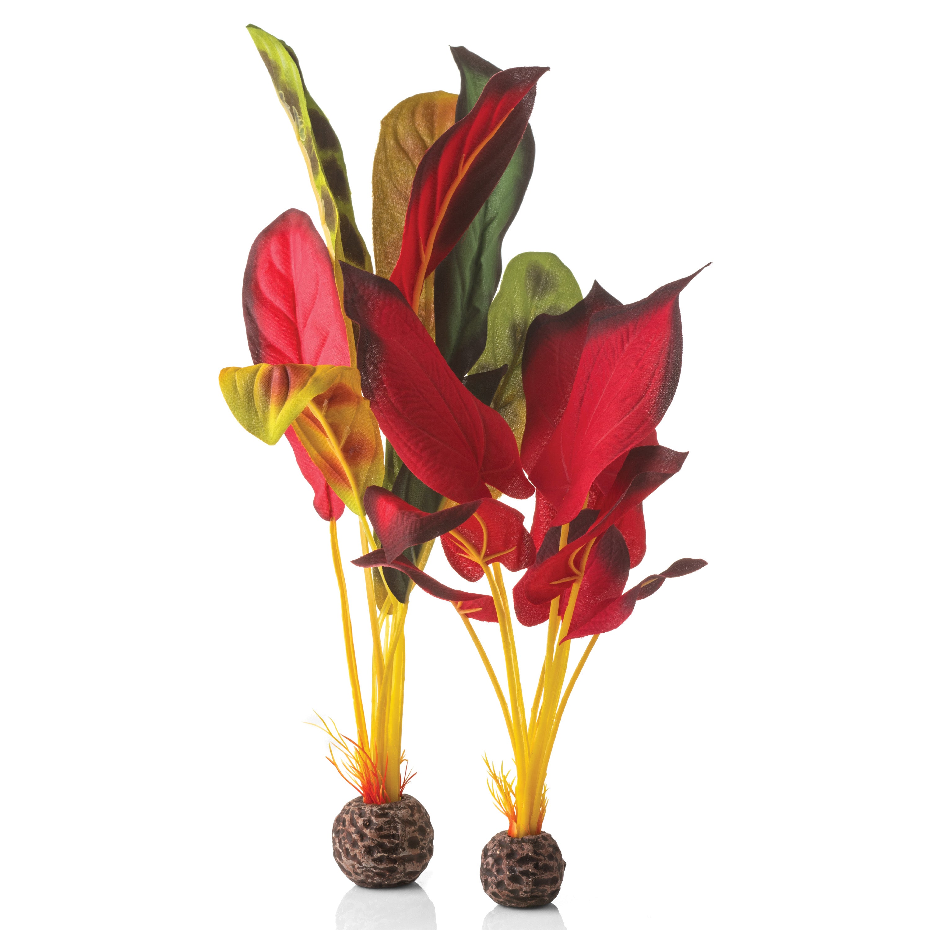 Green & Red Silk Plant Set, large