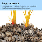 Green & Red Silk Plant Set, large - Easy placement
