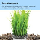 Medium Grass Ring surrounds the biOrb bubble tube
