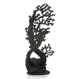 Extra Large Fan Coral Sculpture in black