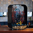 Black Extra Large Fan Coral Sculpture in use