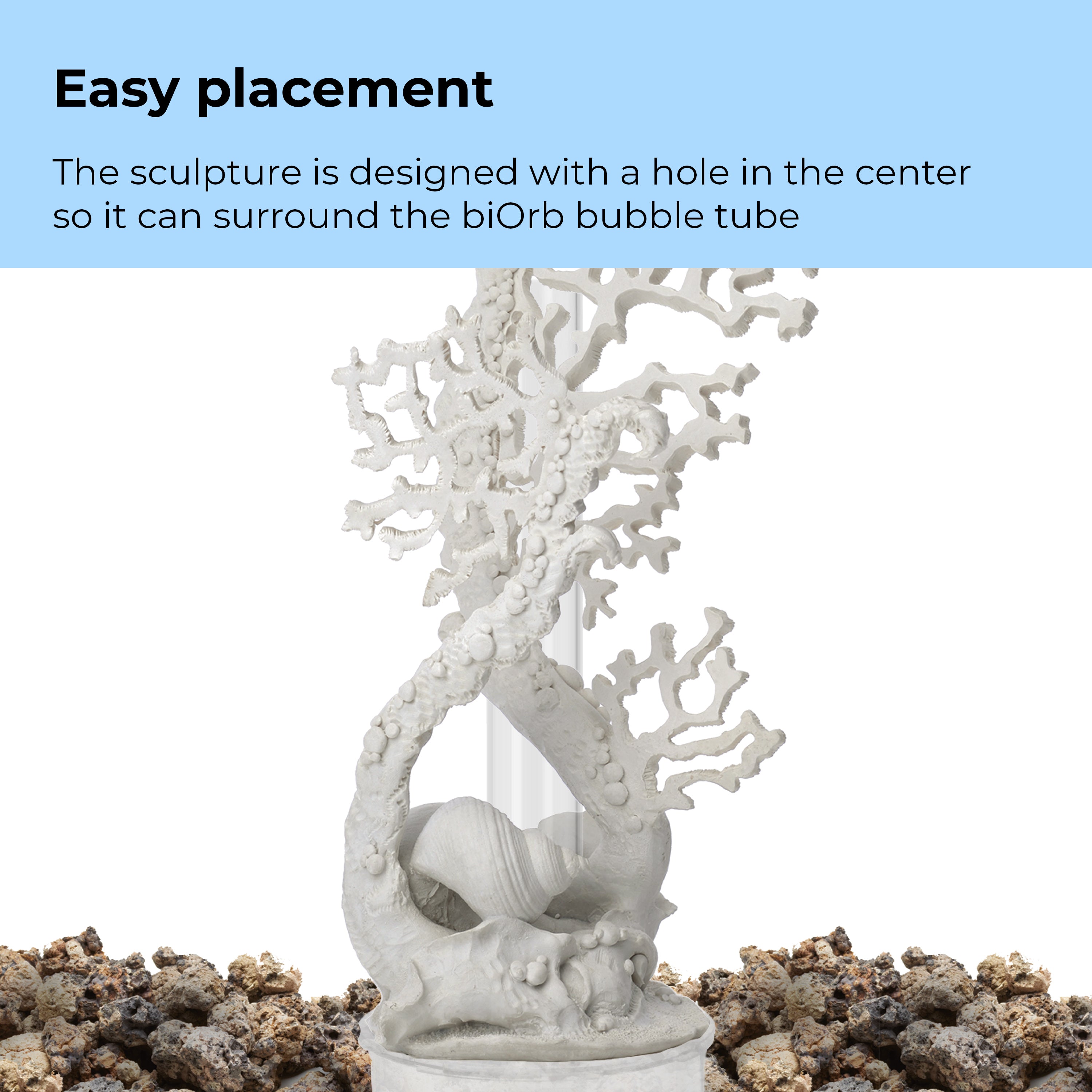Extra Large Fan Coral Sculpture - Easy placement