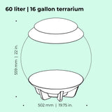 biOrb Air 60L/16G Terrarium with LED Lights - Gray (46148) – Dream Fish  Tanks