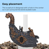Shipwreck Sculpture - Easy placement