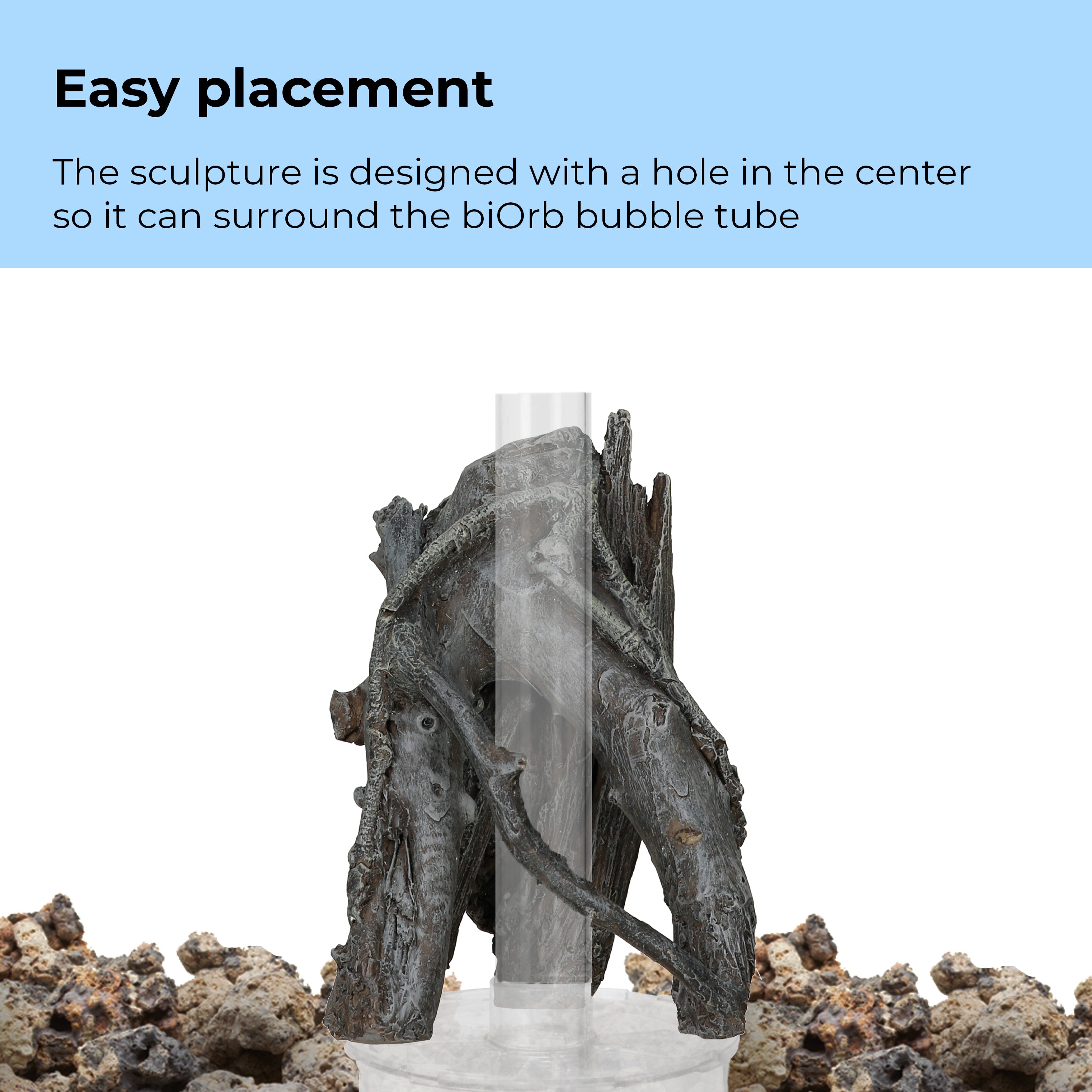 Medium Amazonas Root Sculpture designed to surround biOrb bubble tube