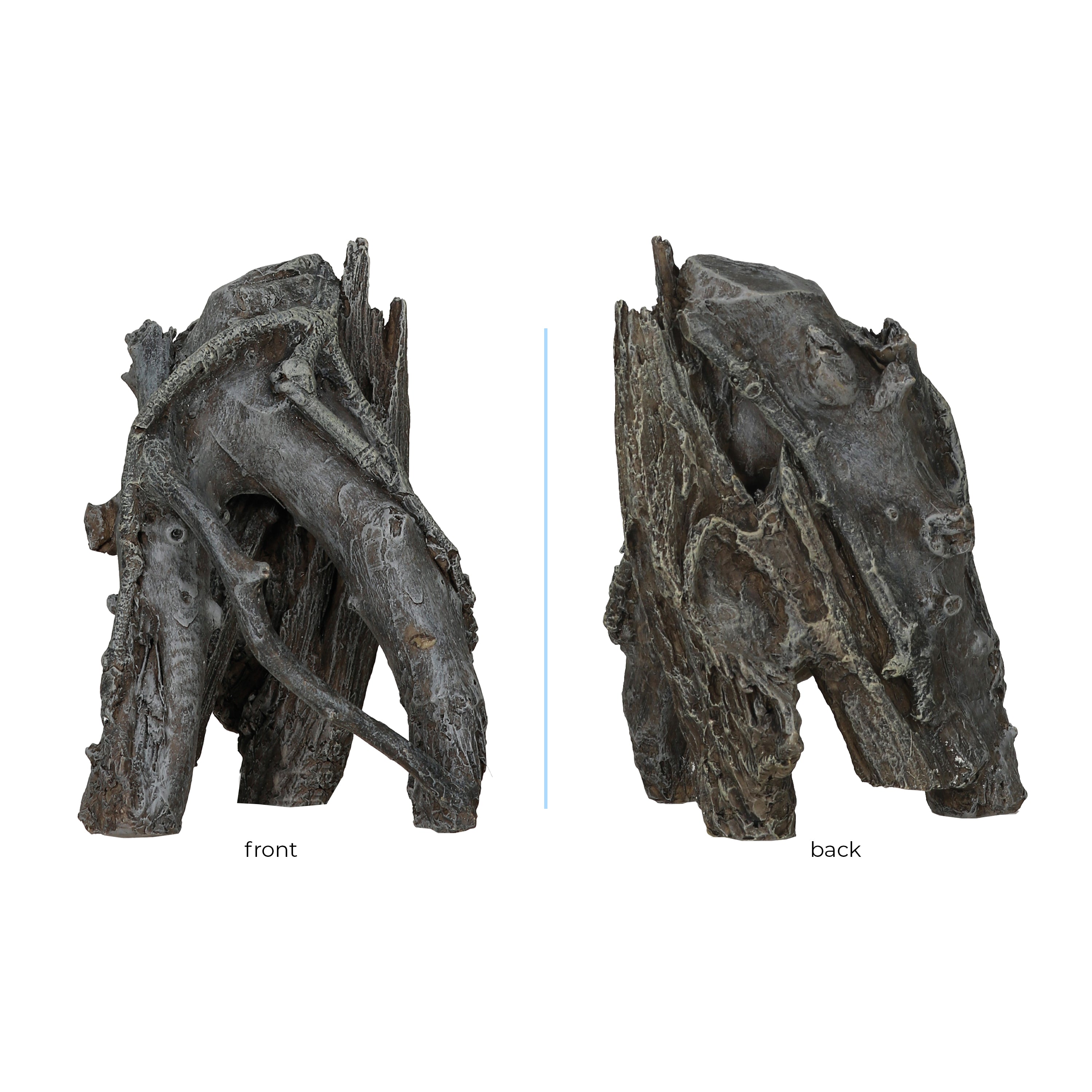 Medium Amazonas Root Sculpture front vs. back