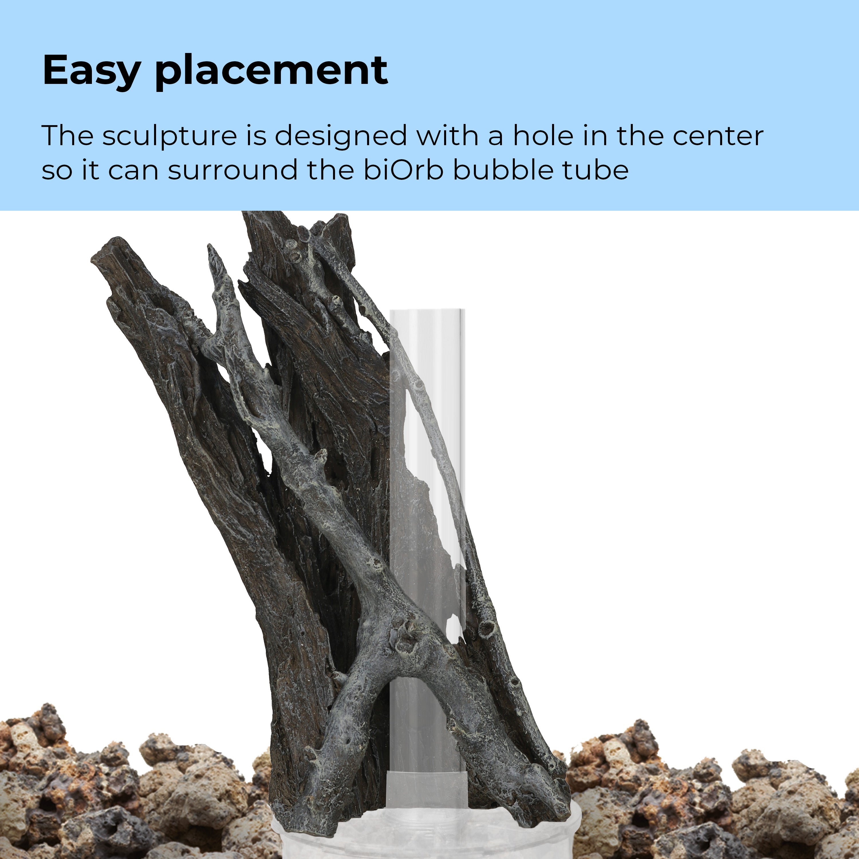 Medium Amazonas Root Sculpture designed to surround biOrb bubble tube