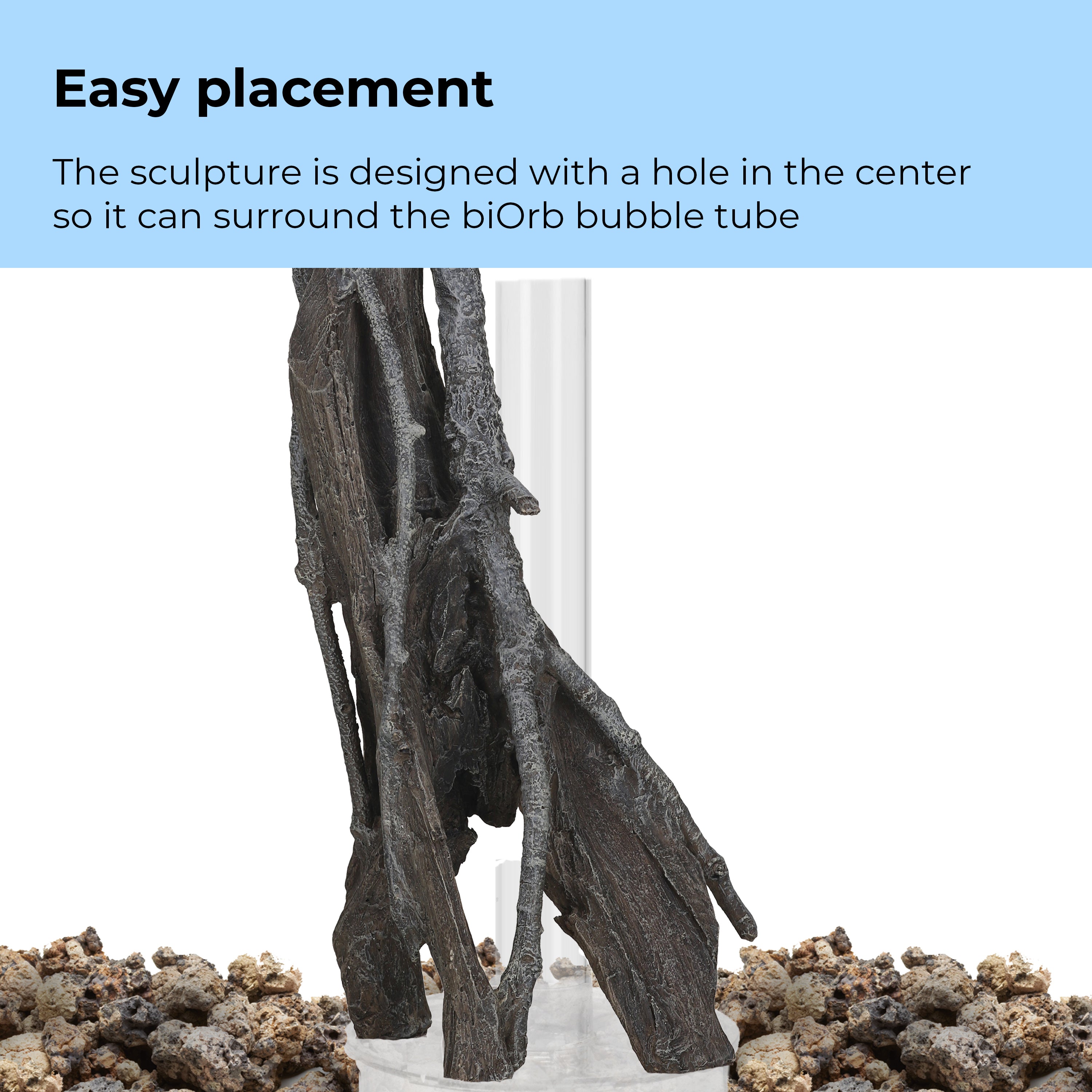 Large Amazonas Root Sculpture designed to surround biOrb bubble tube