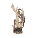 Seahorses on Coral Sculpture, medium - Natural