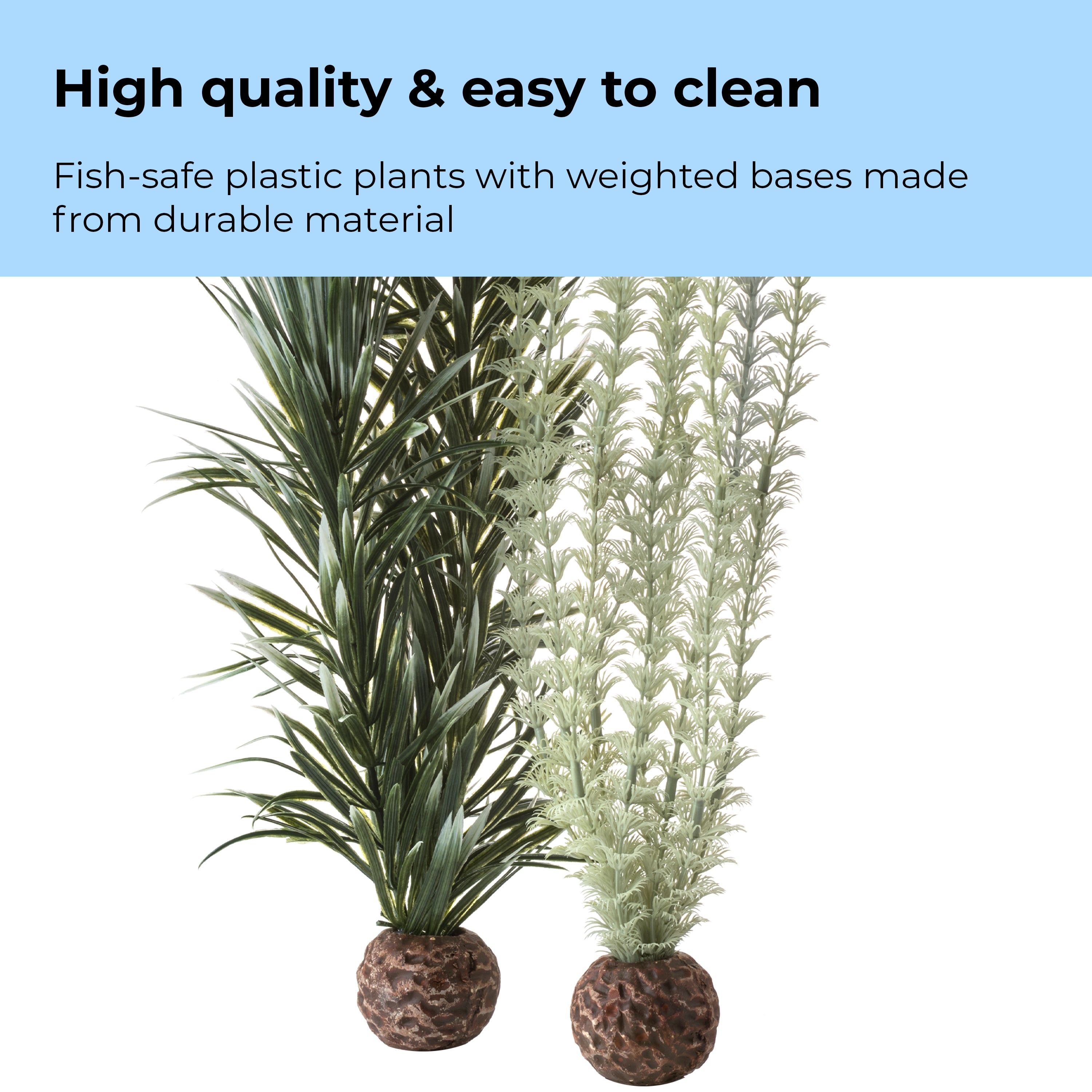 Grey-Green Ambulia Plant Set, large - High quality & easy to clean
