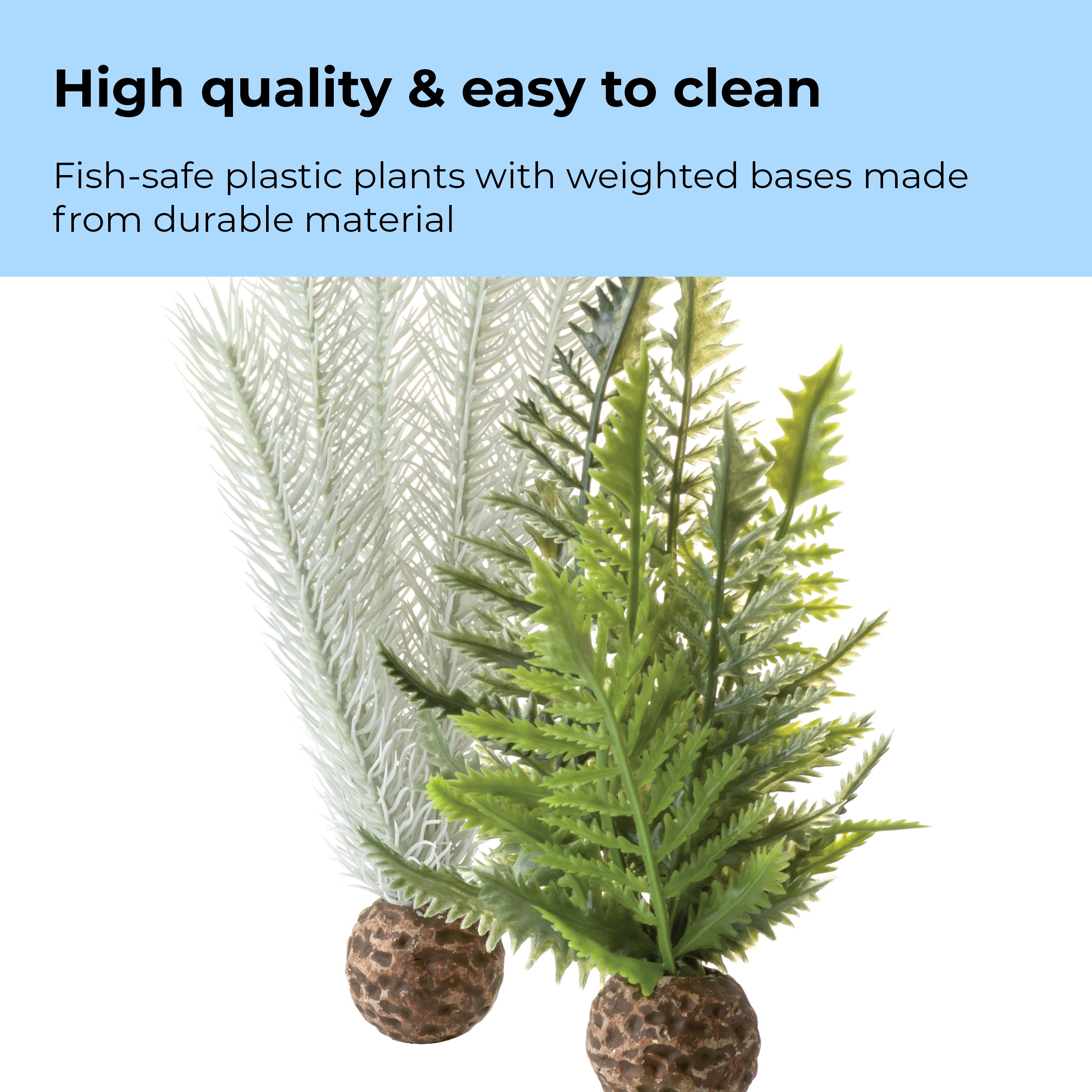 Thistle Fern Plant Set, small grey/green - High quality & easy to clean