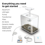 Everything you need to get started FLOW 30 Aquarium with Standard Light - 8 gallon