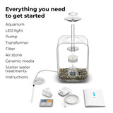 Everything you need to get started LIFE 15 Aquarium with Standard Light - 4 gallon