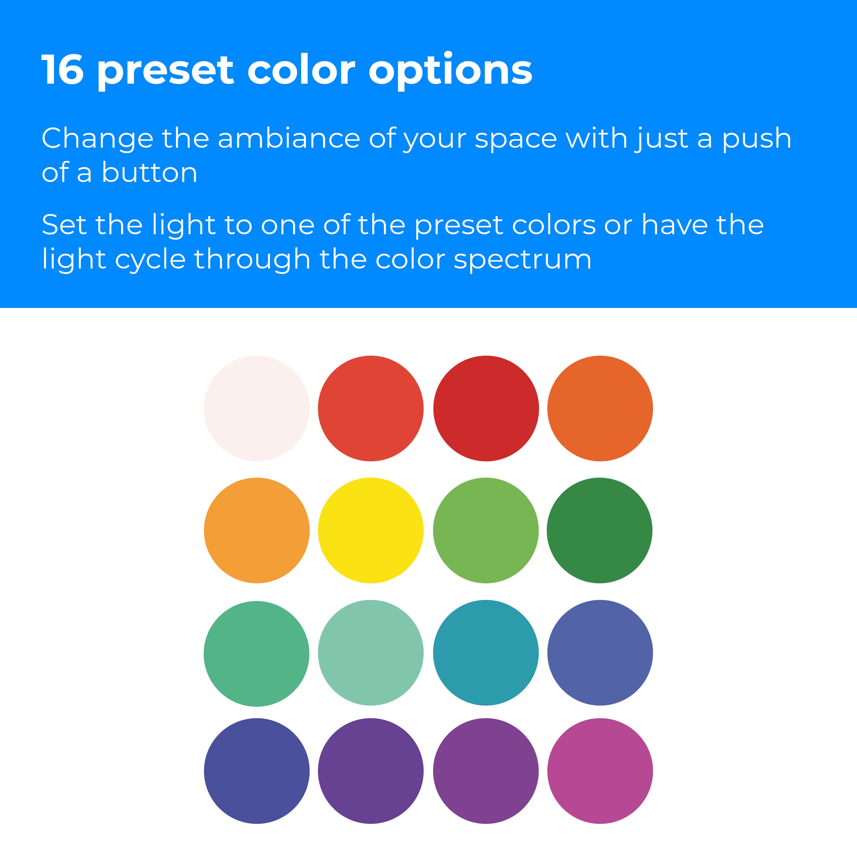 MCR LED Small Light Accessory - 16 preset color options