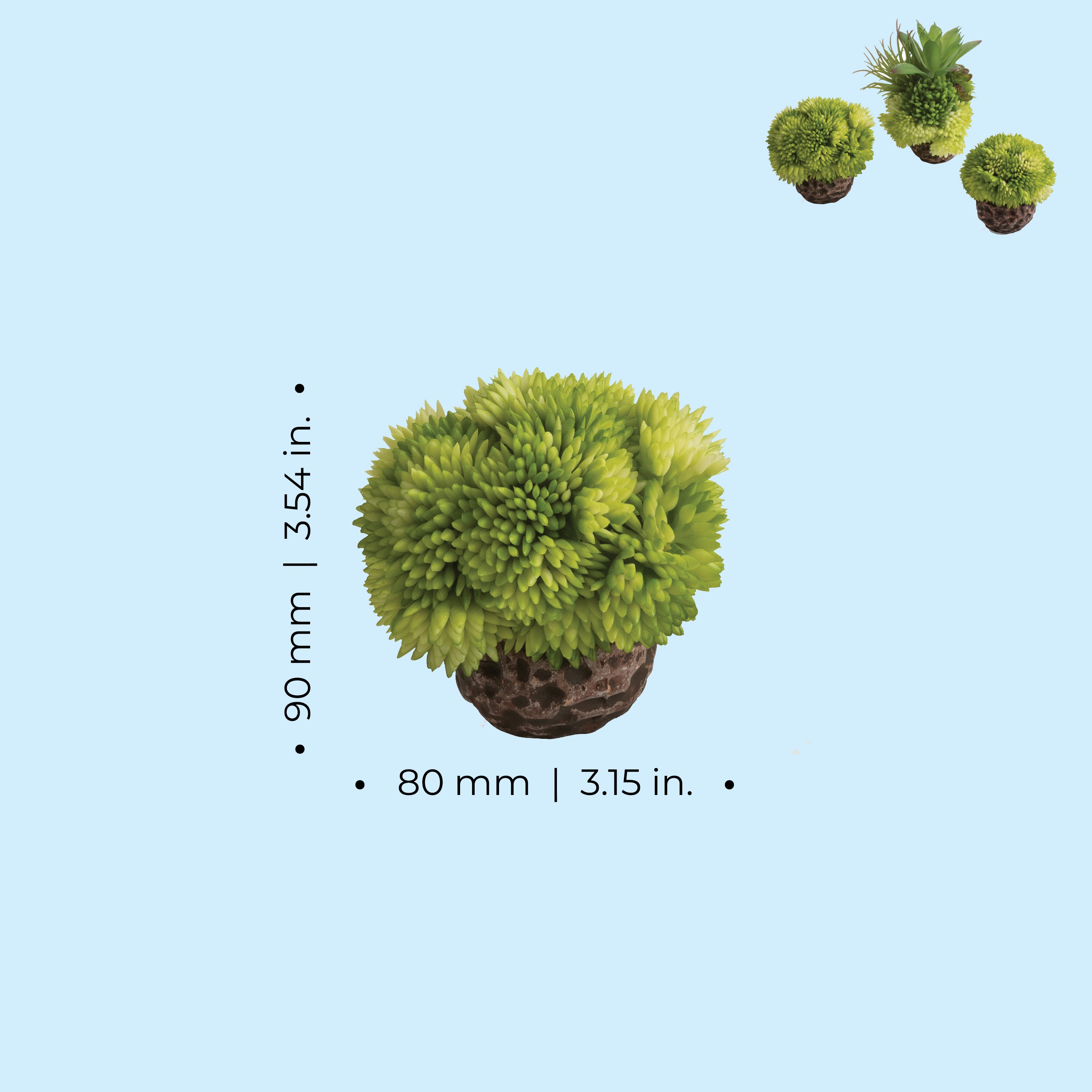 Coral Ball Set - Dimensions