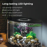LOOP 15 Aquarium with Standard Light - 4 gallon features Long-lasting LED lighting