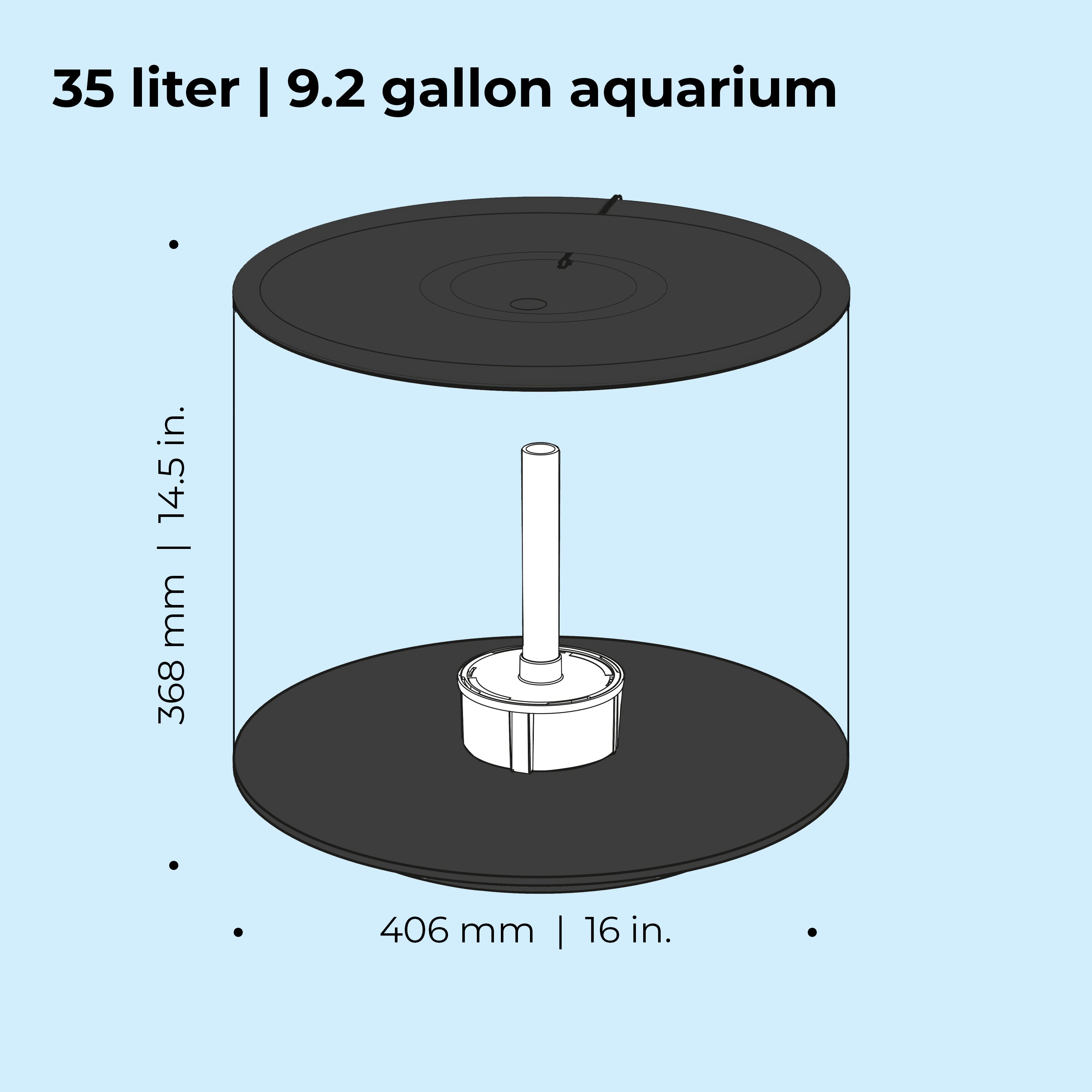35 Gallon Custom Aquarium, 24x12x30 - Crystal Clear Aquariums
